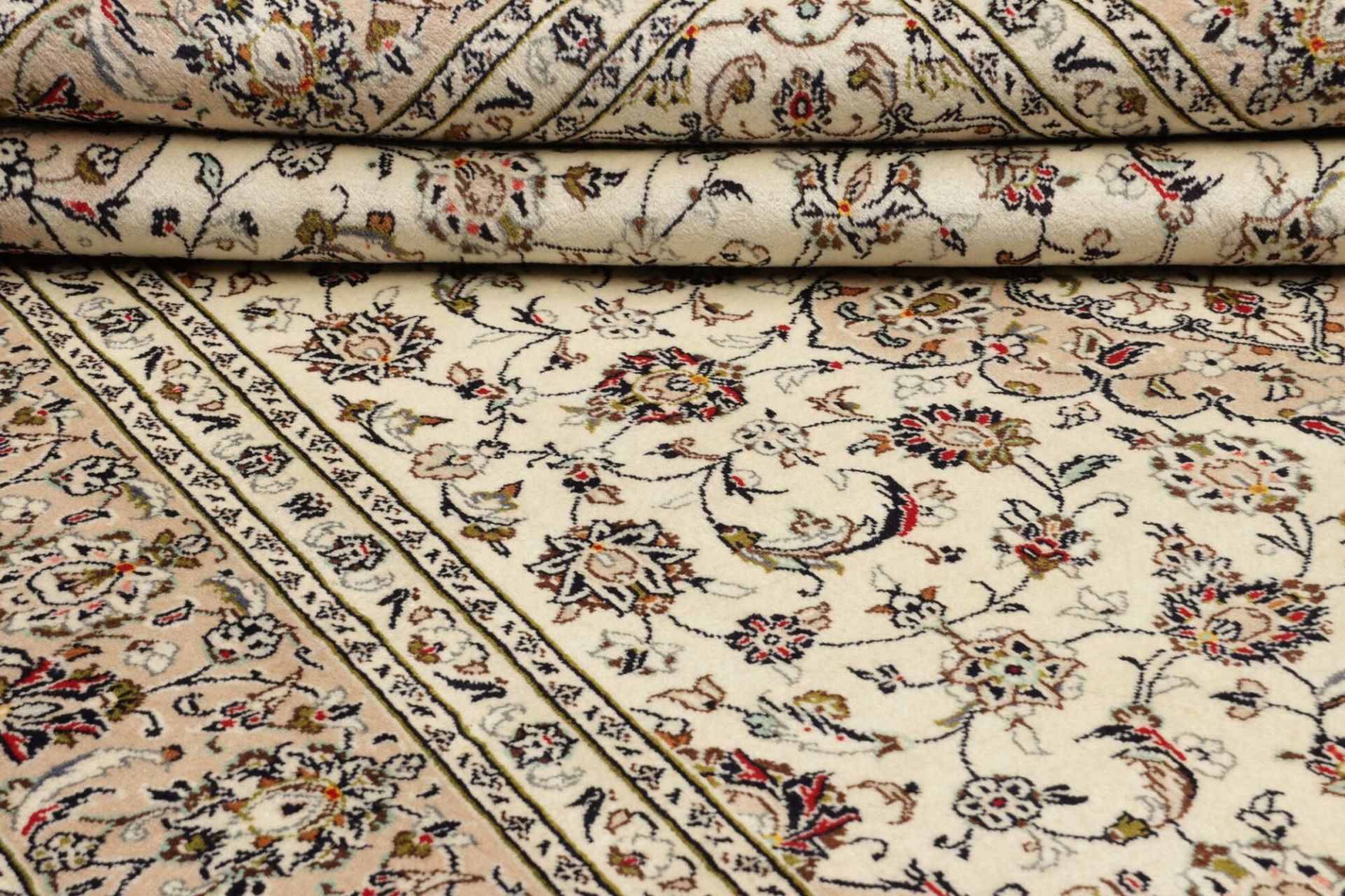 Handgeknüpfter Kashan Perserteppich 201 × 289 cm