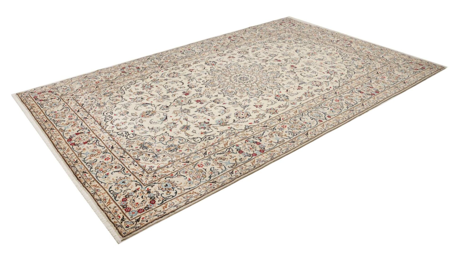 Kashan Perserteppich 198 × 307 cm aus Wolle, handgeknüpft