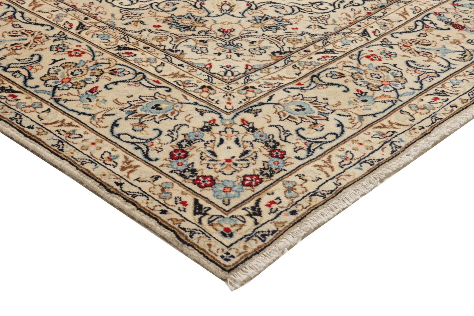 Kashan Perserteppich 198 × 307 cm aus Wolle, handgeknüpft