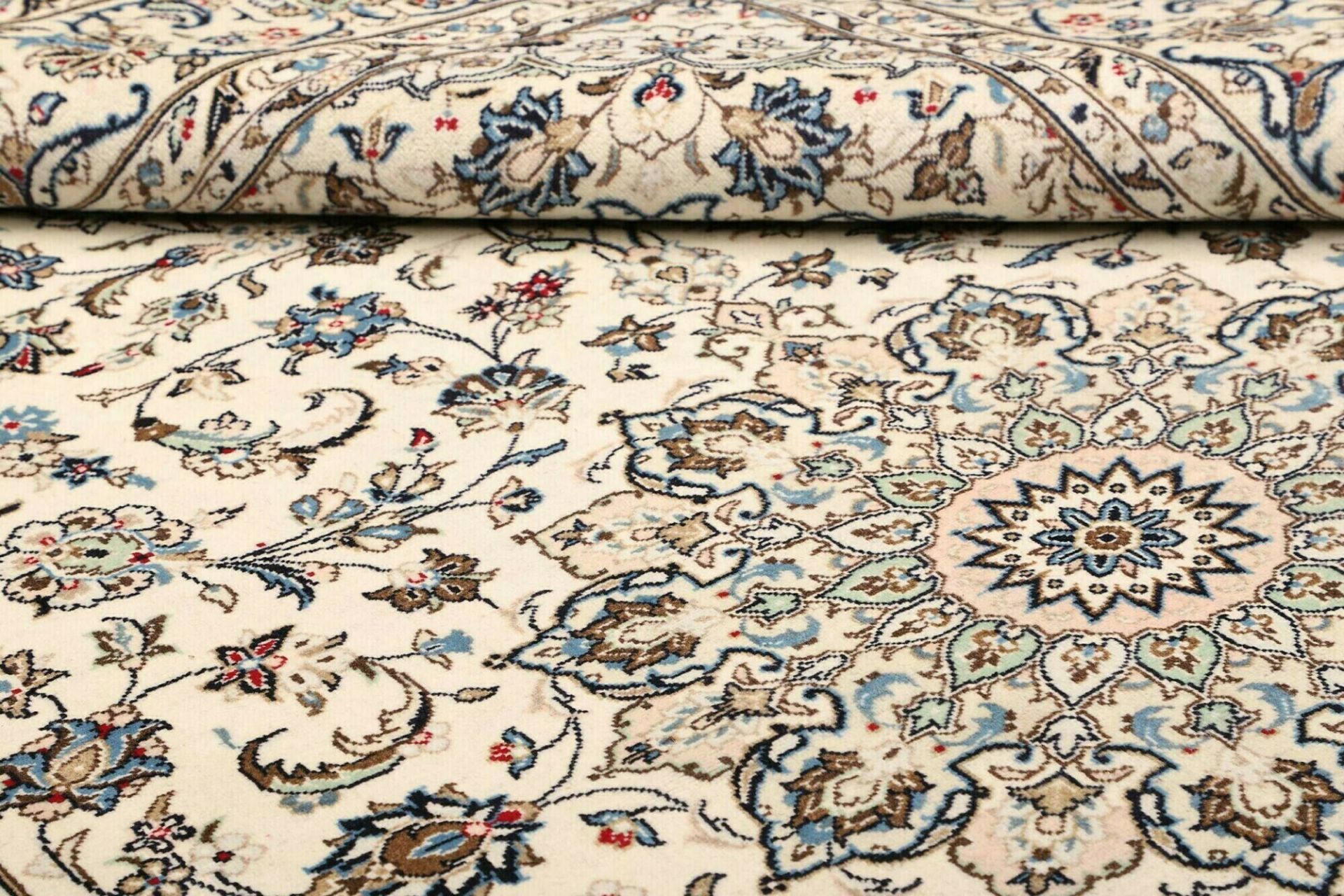 Kashan Perserteppich aus Iran, 201 × 292 cm