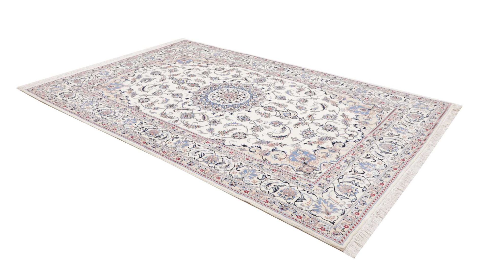 Handgeknüpfter Nain Perserteppich, 201 × 299 cm, Wolle