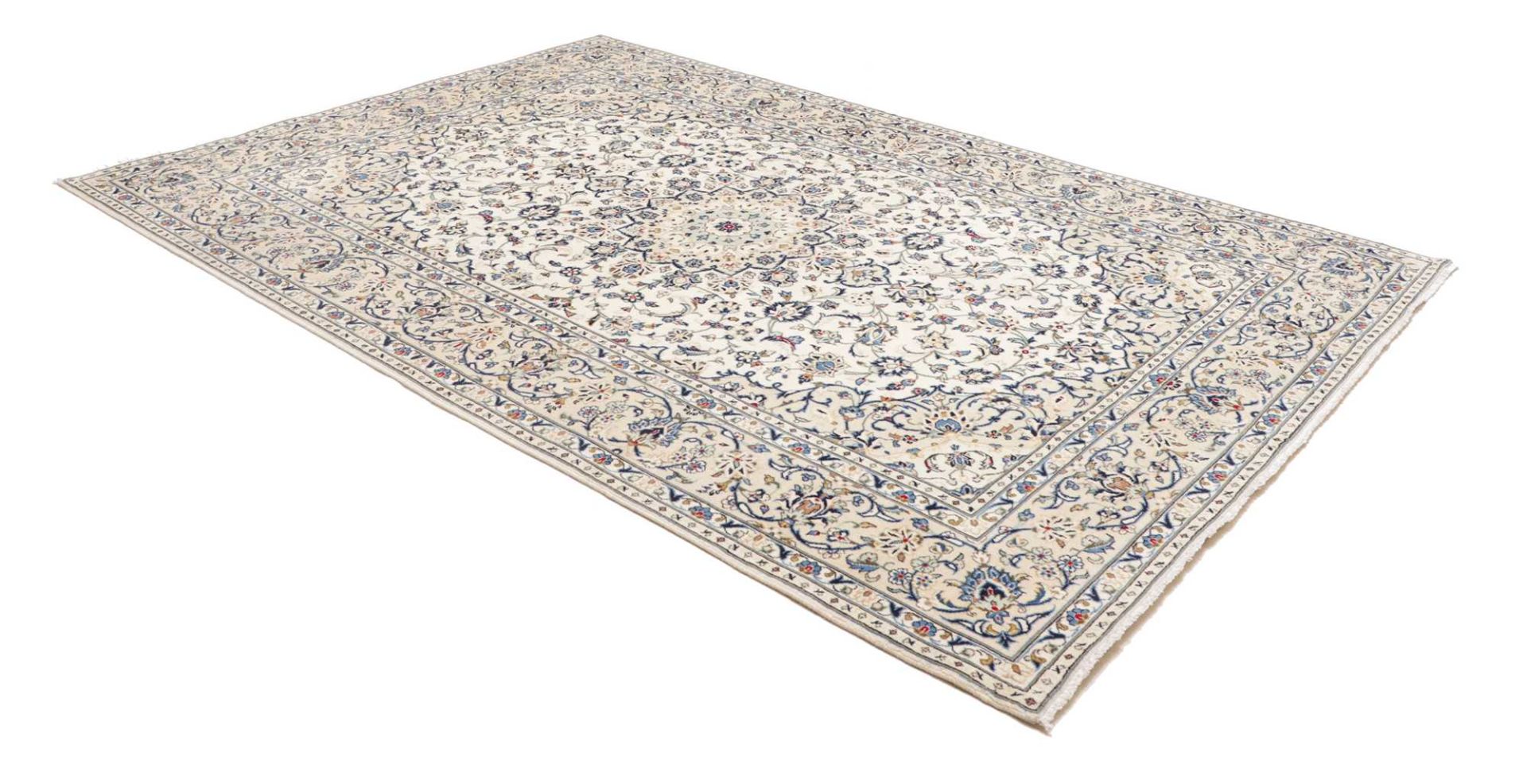 Handgeknüpfter Kashan Perserteppich, 201 × 294 cm, Wolle