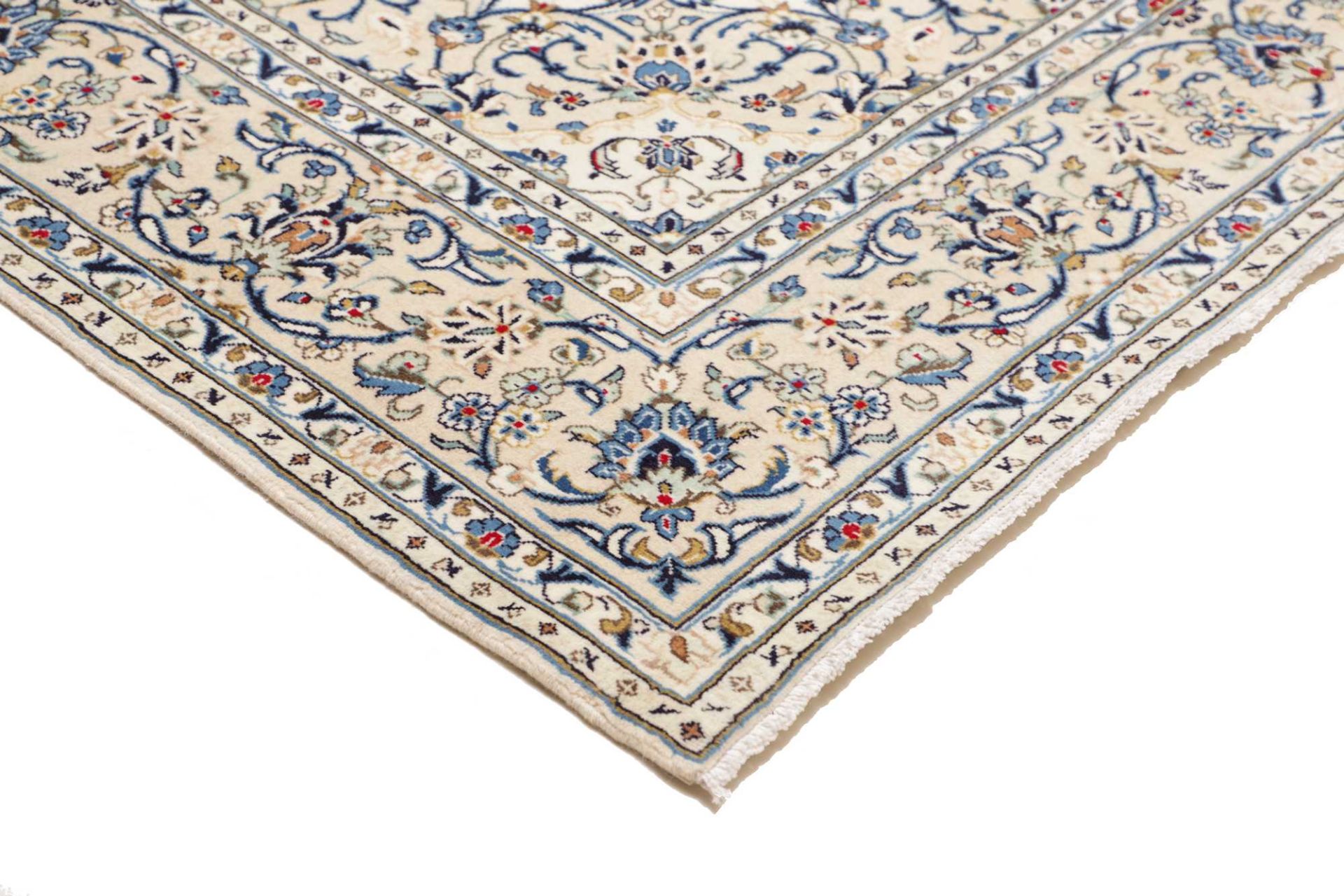 Handgeknüpfter Kashan Perserteppich, 201 × 294 cm, Wolle