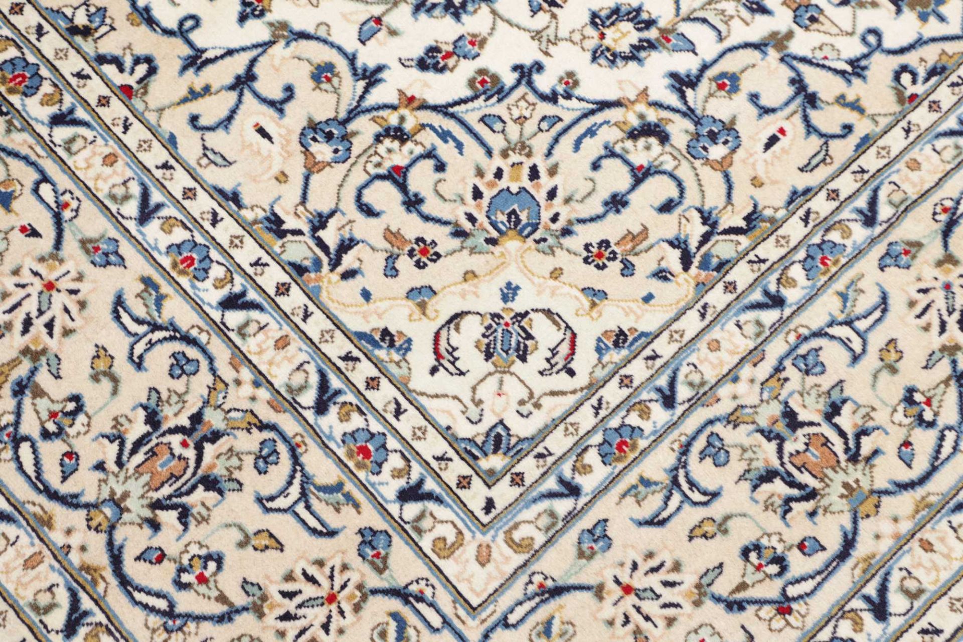 Handgeknüpfter Kashan Perserteppich, 201 × 294 cm, Wolle