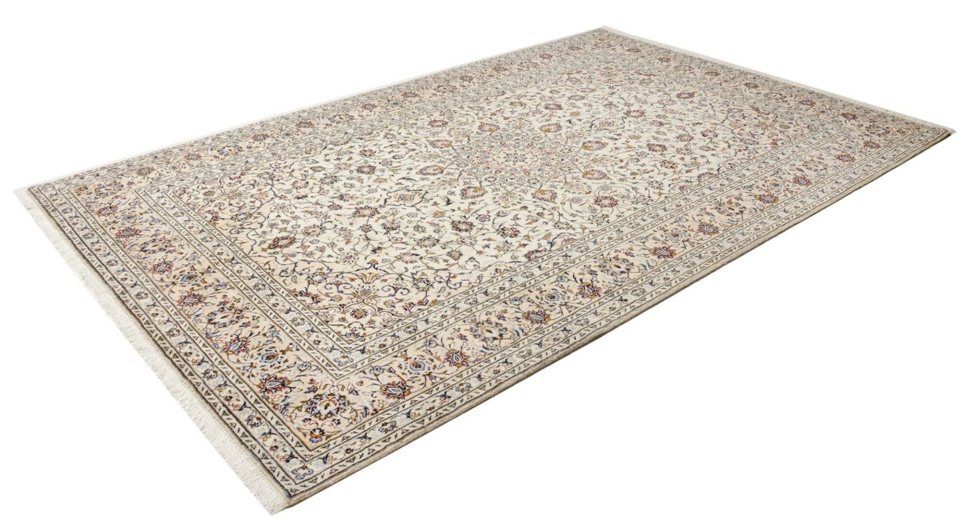 Handgeknüpfter Kashan Perserteppich, 201 × 304 cm, Wolle