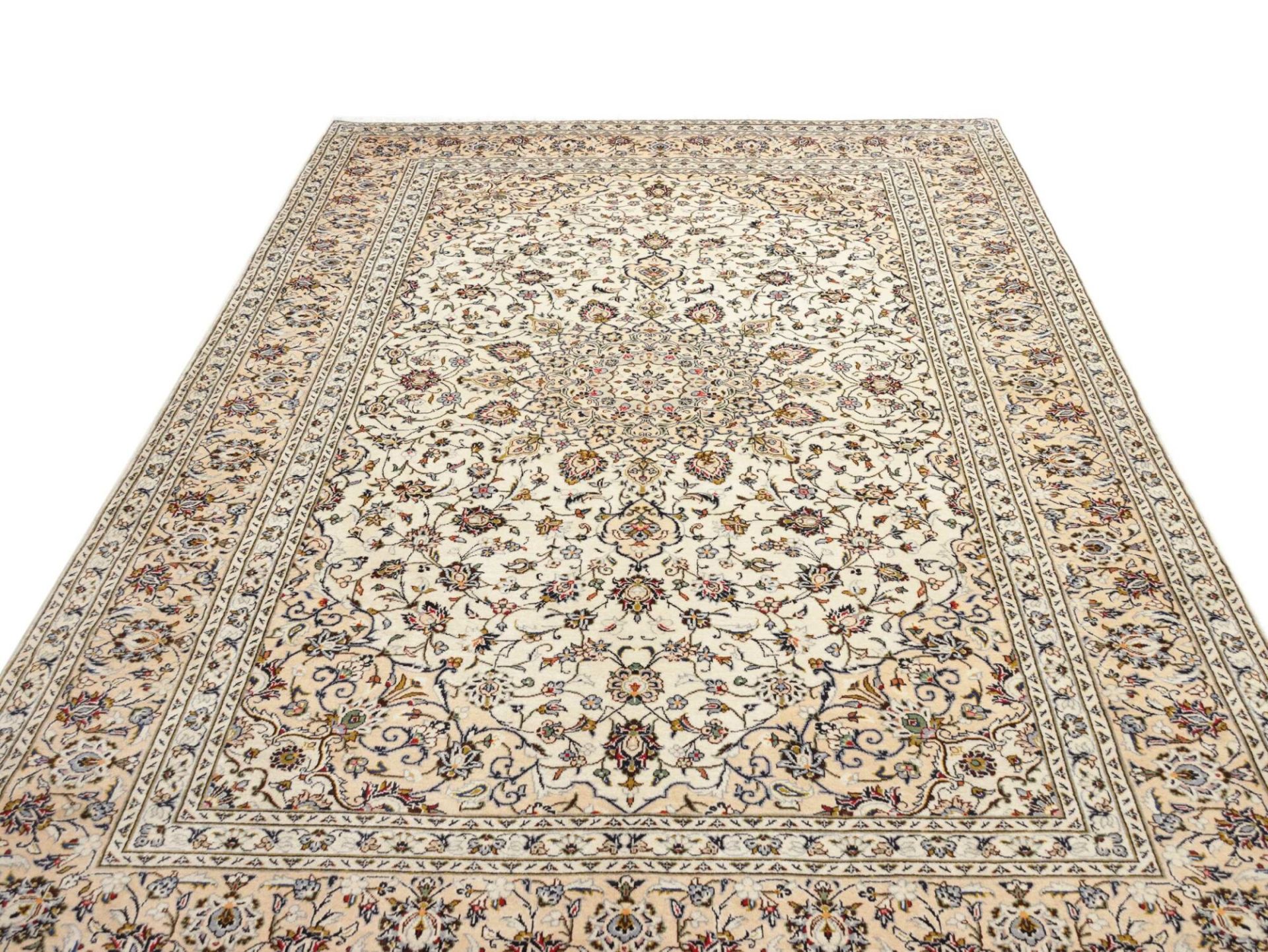 Handgeknüpfter Kashan Perserteppich, 201 × 304 cm, Wolle