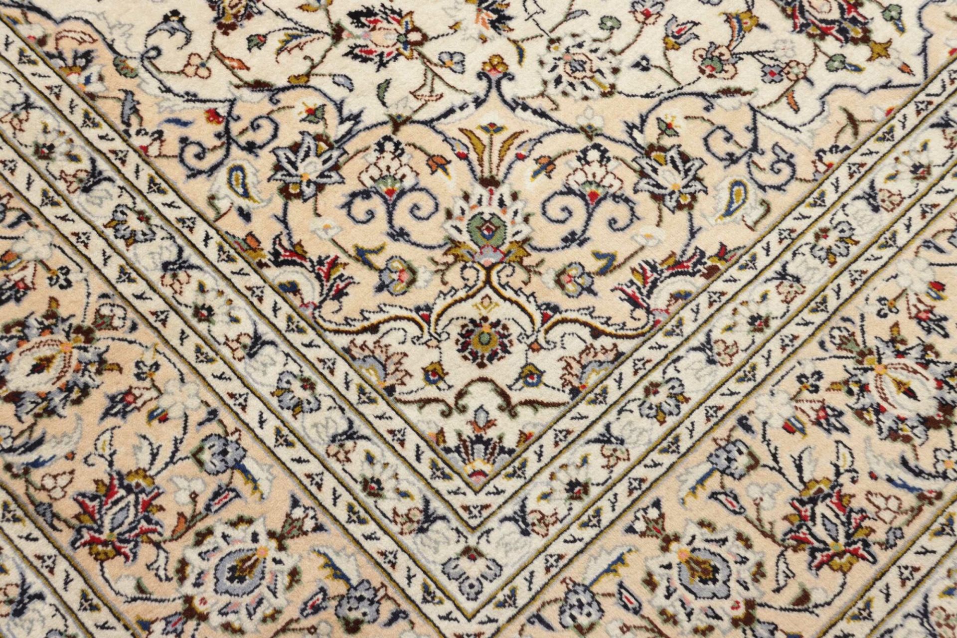 Handgeknüpfter Kashan Perserteppich, 201 × 304 cm, Wolle