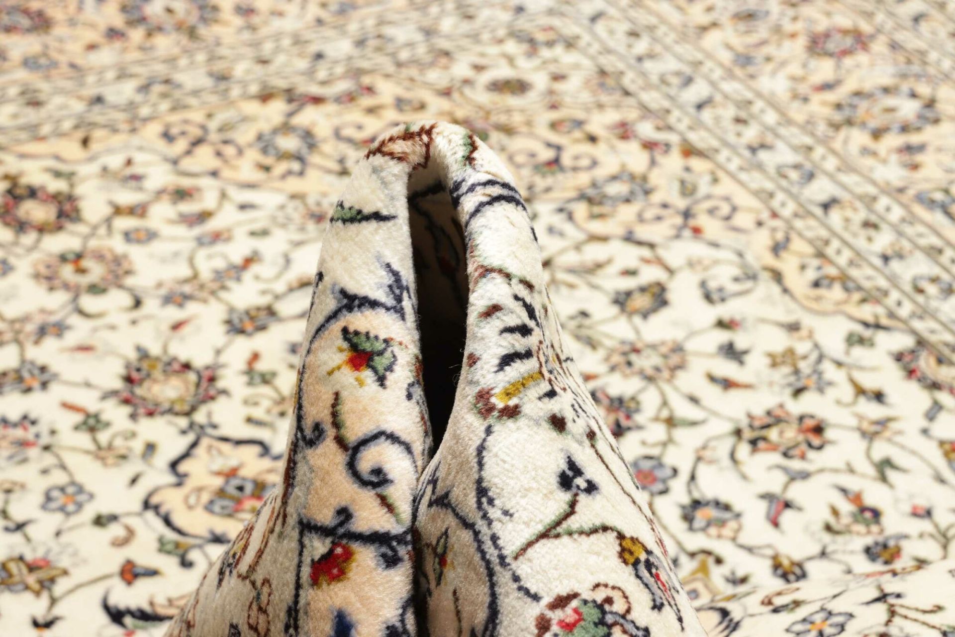 Handgeknüpfter Kashan Perserteppich, 201 × 304 cm, Wolle