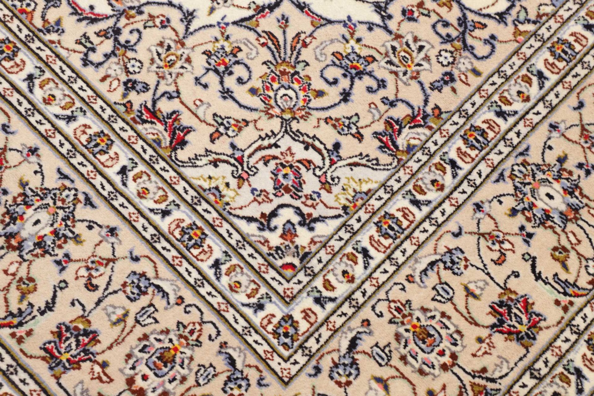 Handgeknüpfter Kashan Perserteppich, 196 × 299 cm, Wolle