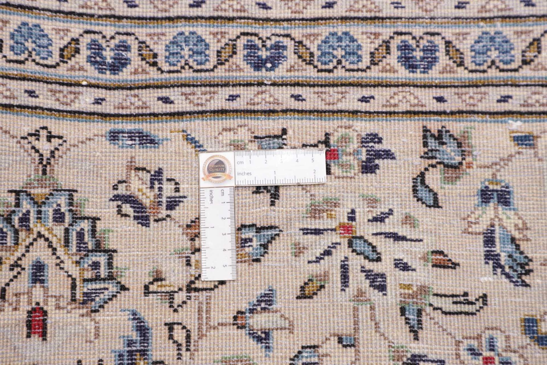 Handgeknüpfter Kashan Perserteppich, 196 × 299 cm, Wolle