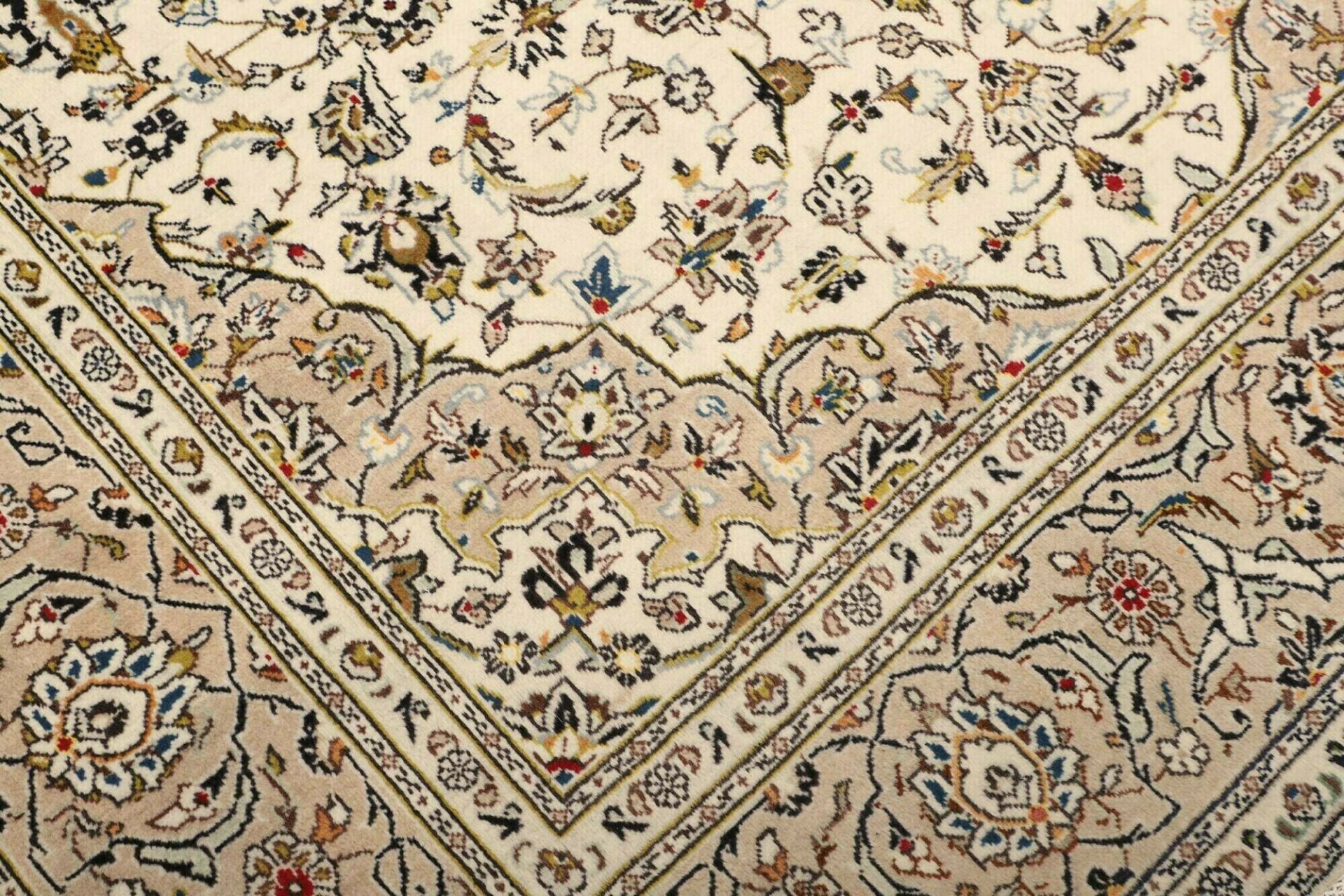Kashan Perserteppich 196 × 292 cm aus Wolle, handgeknüpft