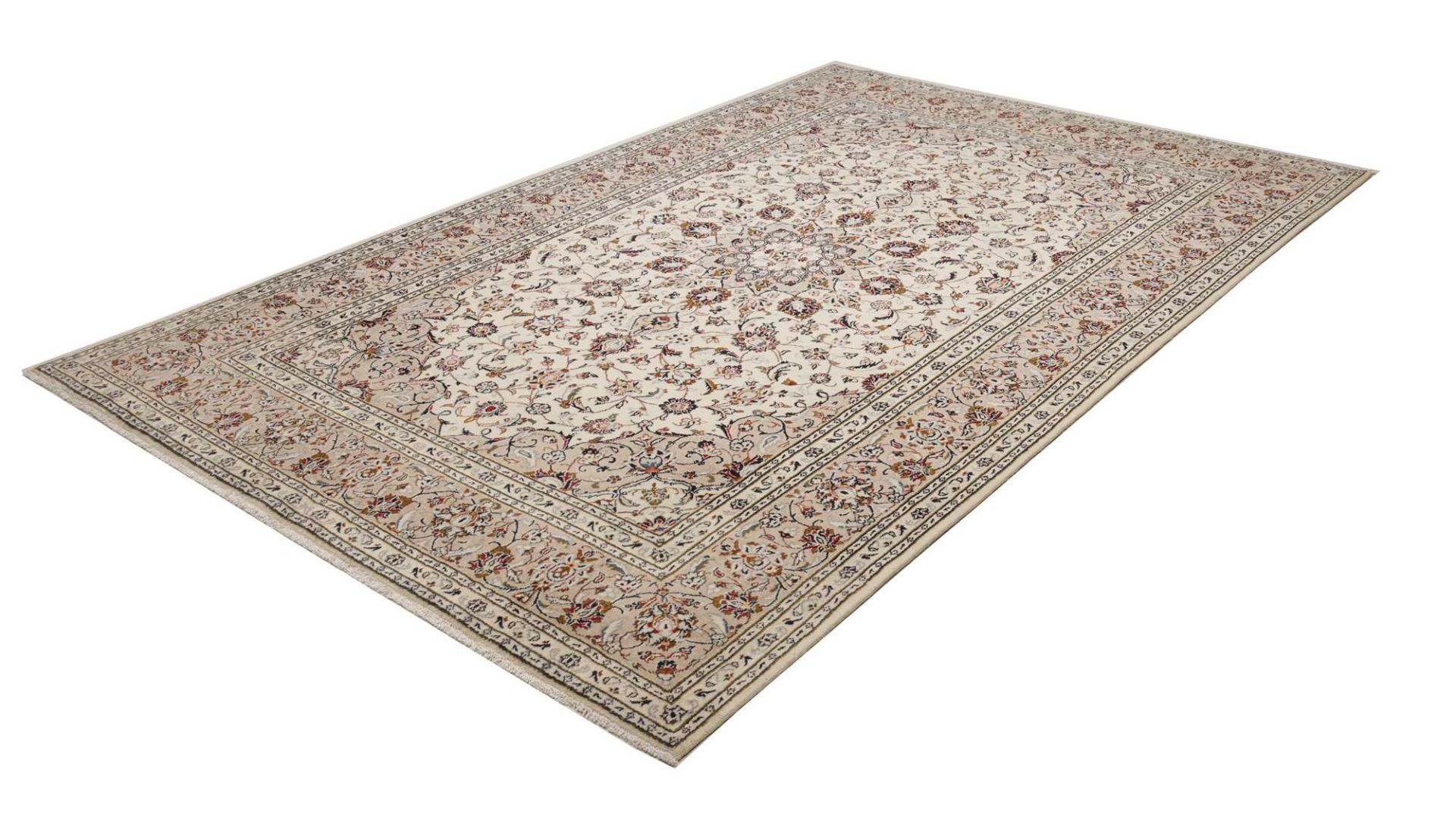 Handgeknüpfter Kashan Perserteppich 198 × 304 cm