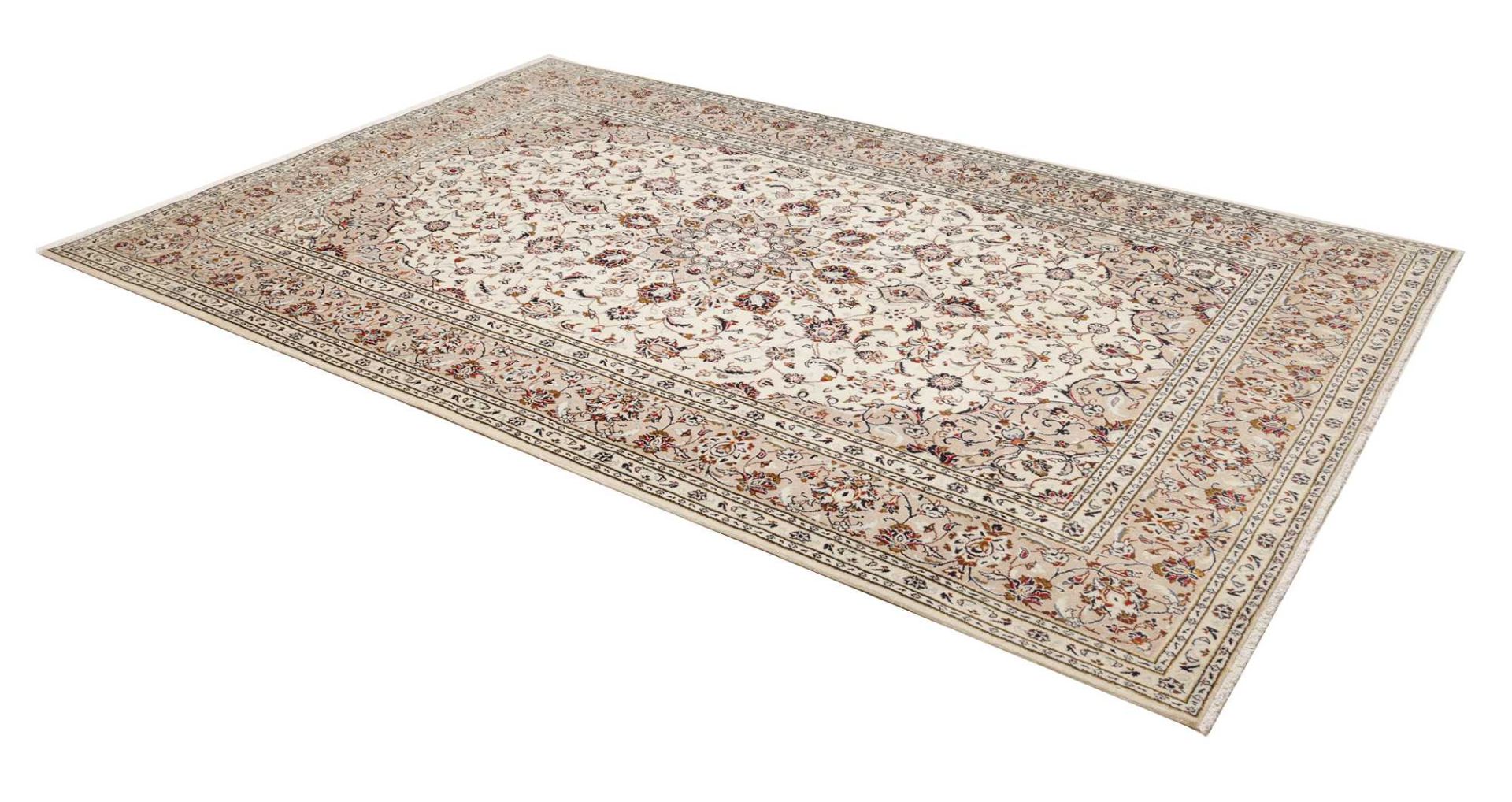 Handgeknüpfter Kashan Perserteppich 198 × 304 cm