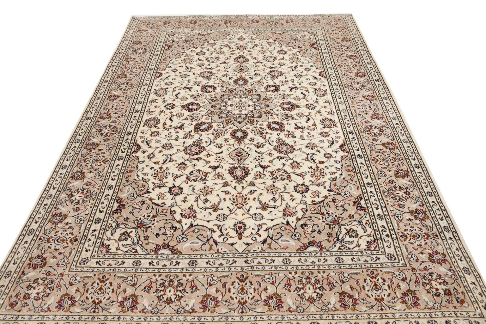 Handgeknüpfter Kashan Perserteppich 198 × 304 cm
