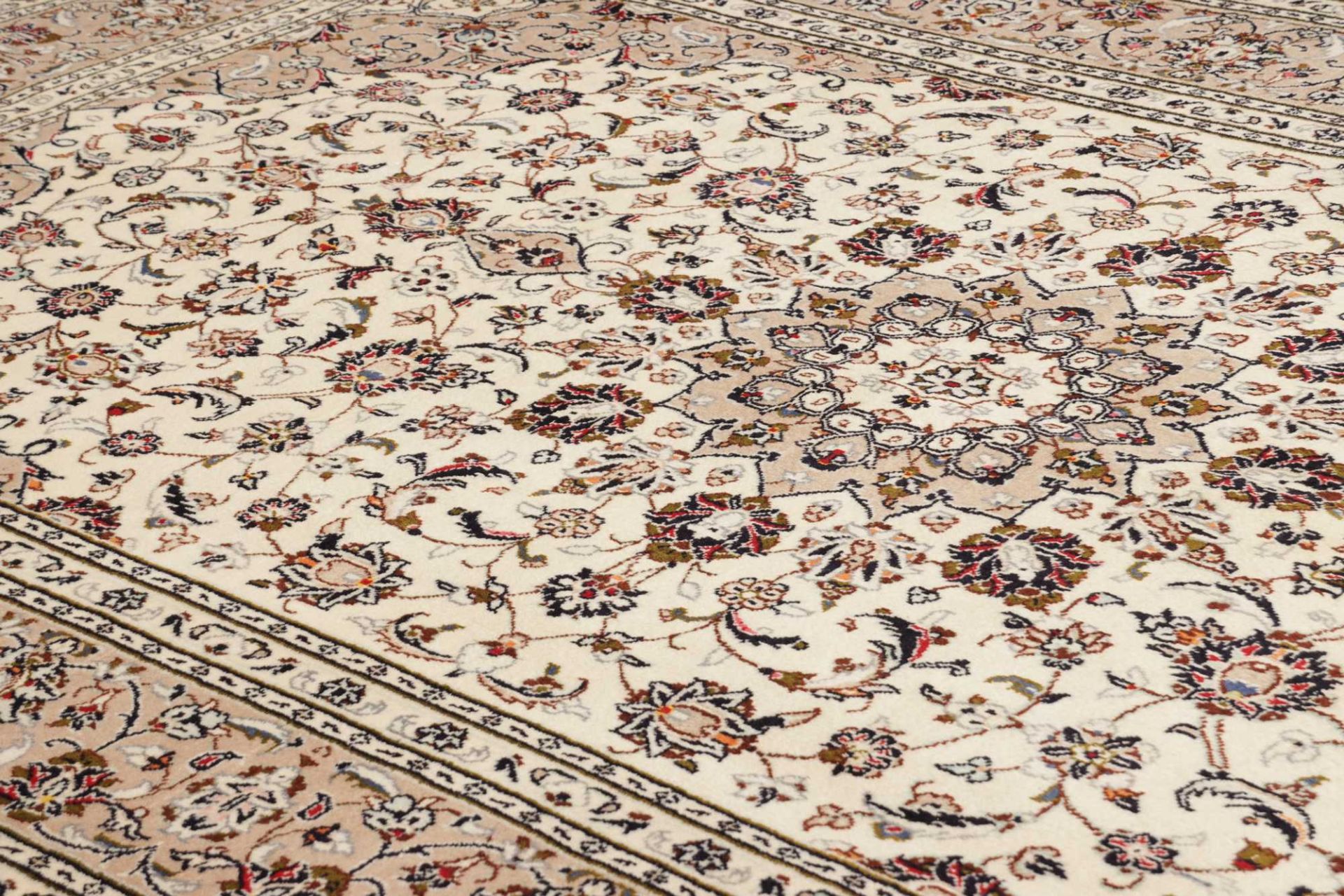 Handgeknüpfter Kashan Perserteppich 198 × 304 cm