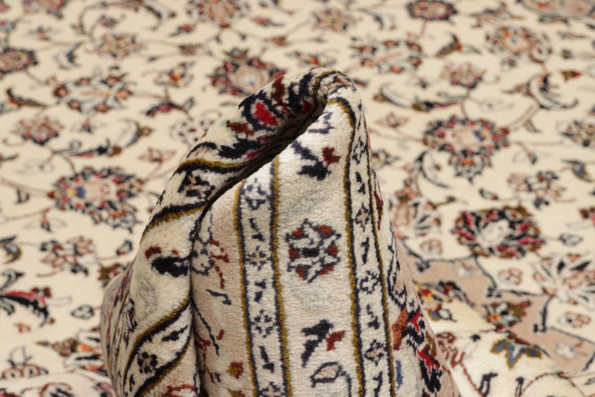 Handgeknüpfter Kashan Perserteppich 198 × 304 cm
