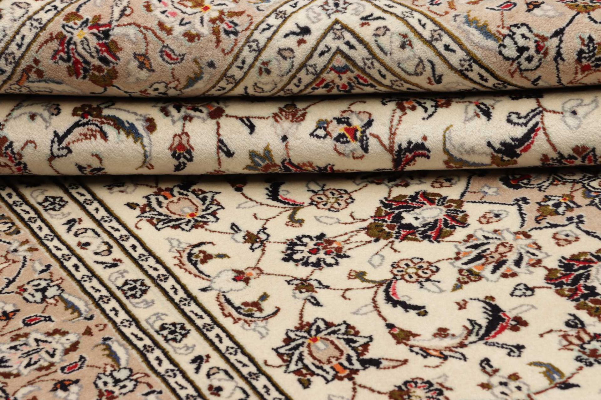 Handgeknüpfter Kashan Perserteppich 198 × 304 cm