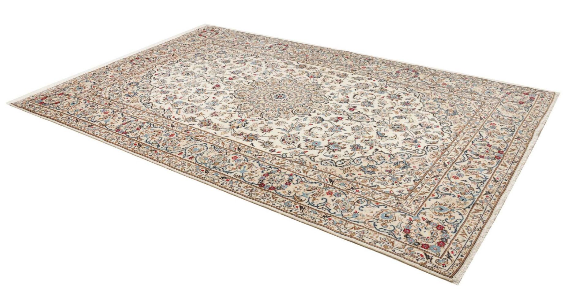 Kashan Perserteppich 194 × 299 cm aus Wolle, handgeknüpft