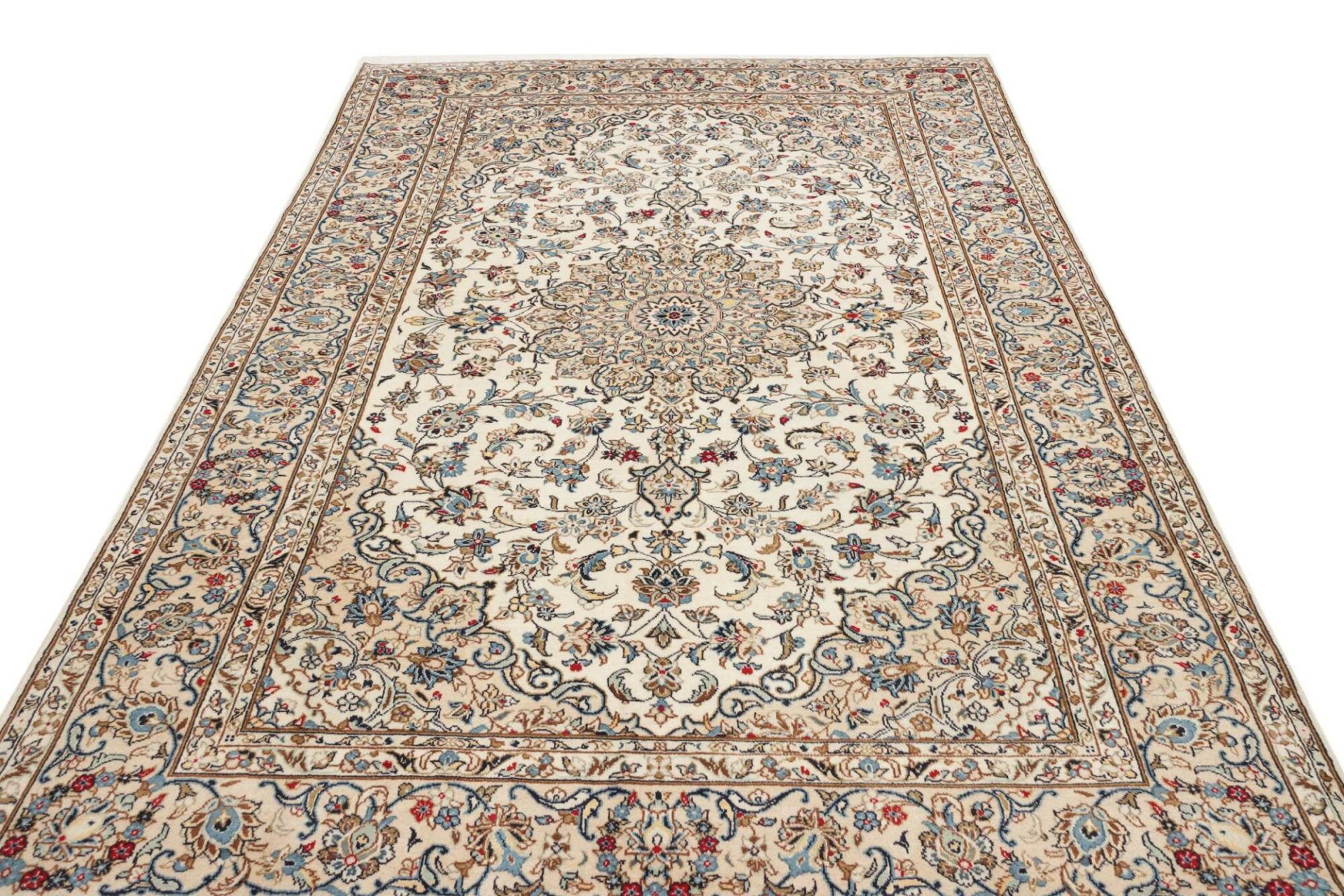 Kashan Perserteppich 194 × 299 cm aus Wolle, handgeknüpft