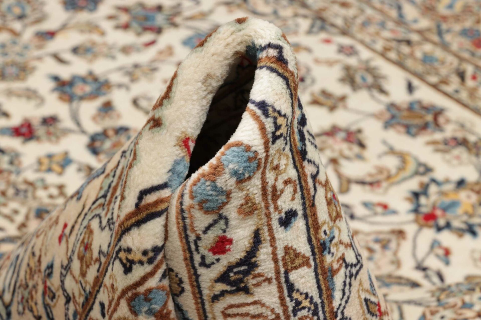 Kashan Perserteppich 194 × 299 cm aus Wolle, handgeknüpft