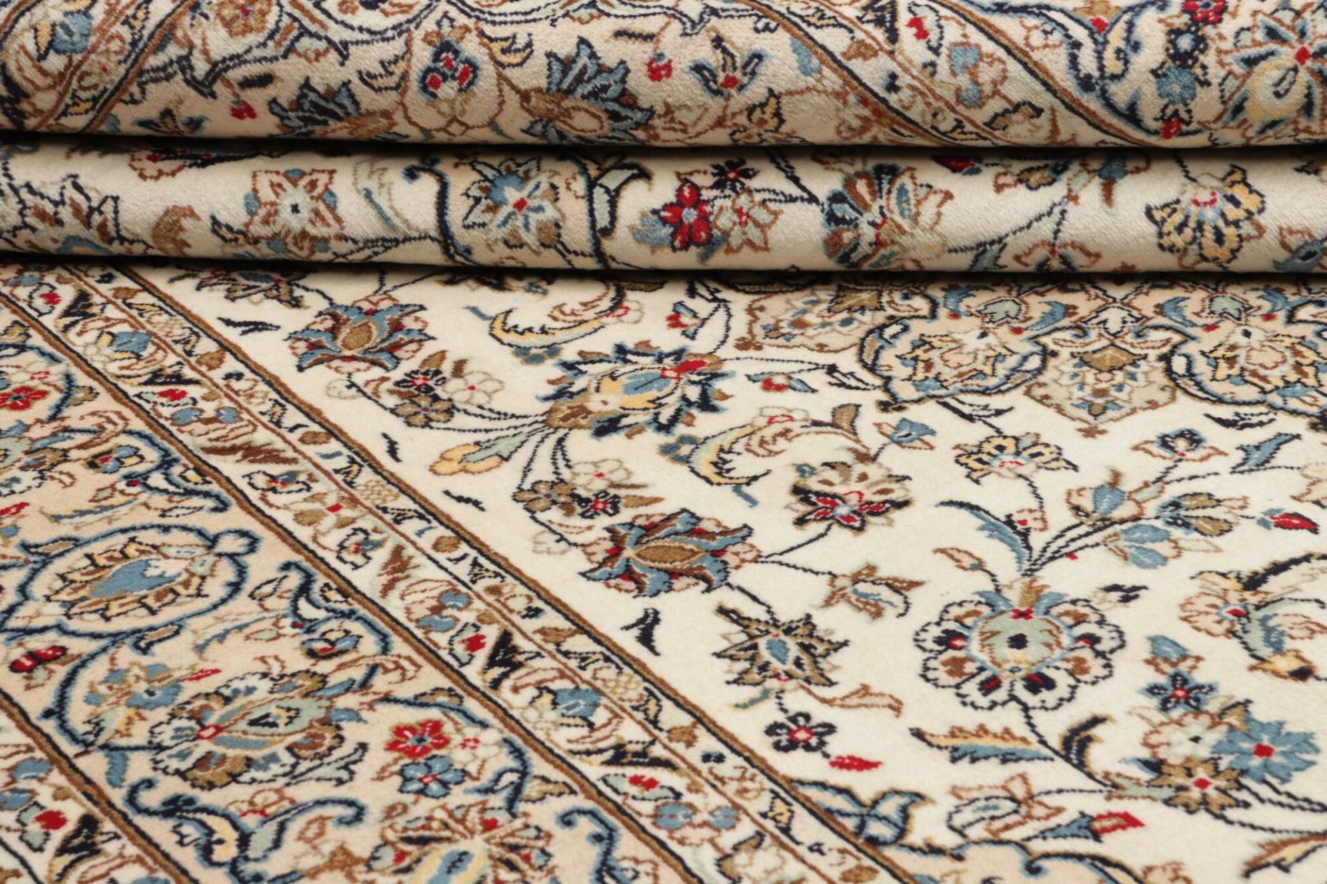 Kashan Perserteppich 194 × 299 cm aus Wolle, handgeknüpft
