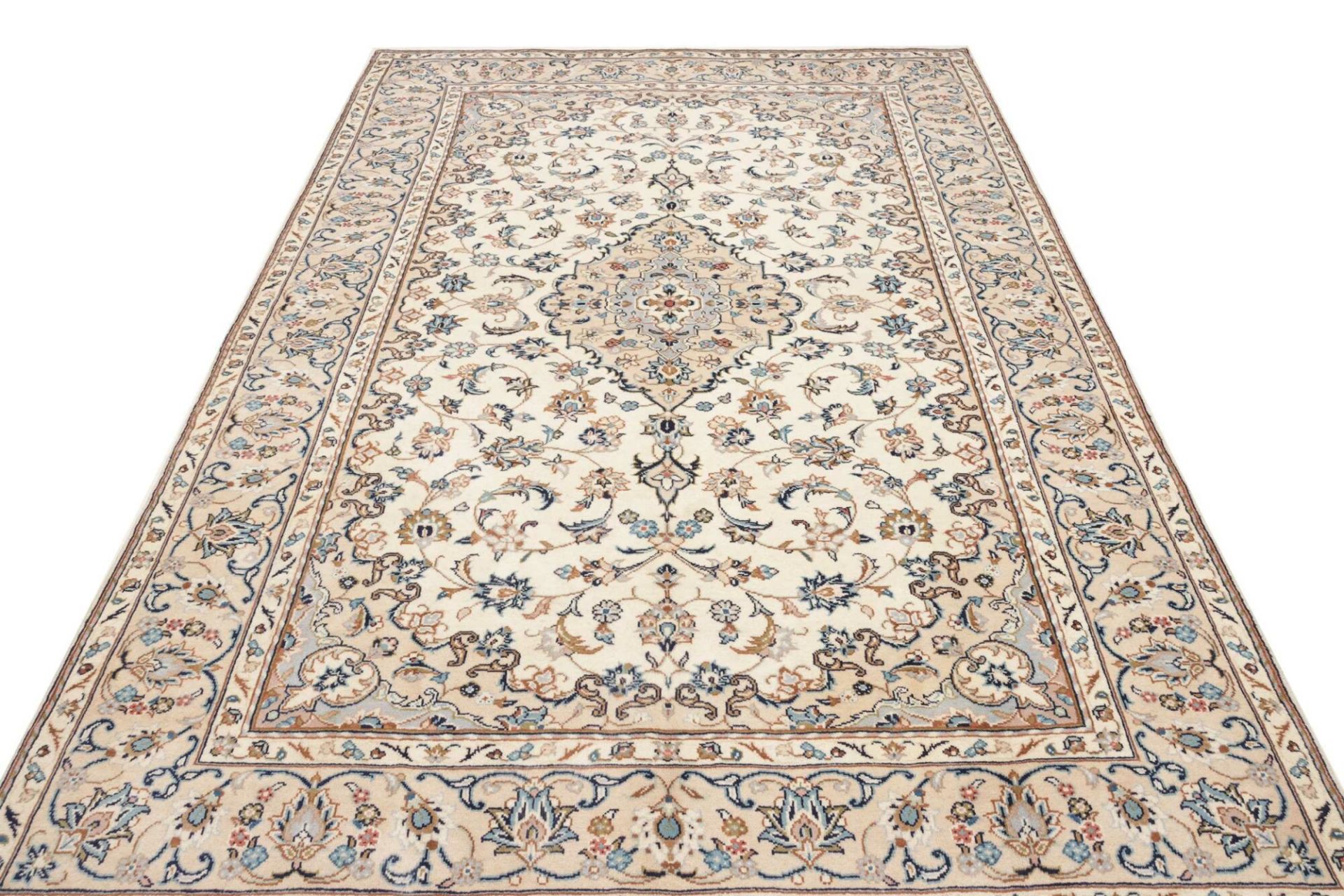 Handgeknüpfter Kashan Perserteppich, 193 × 299 cm, Wolle