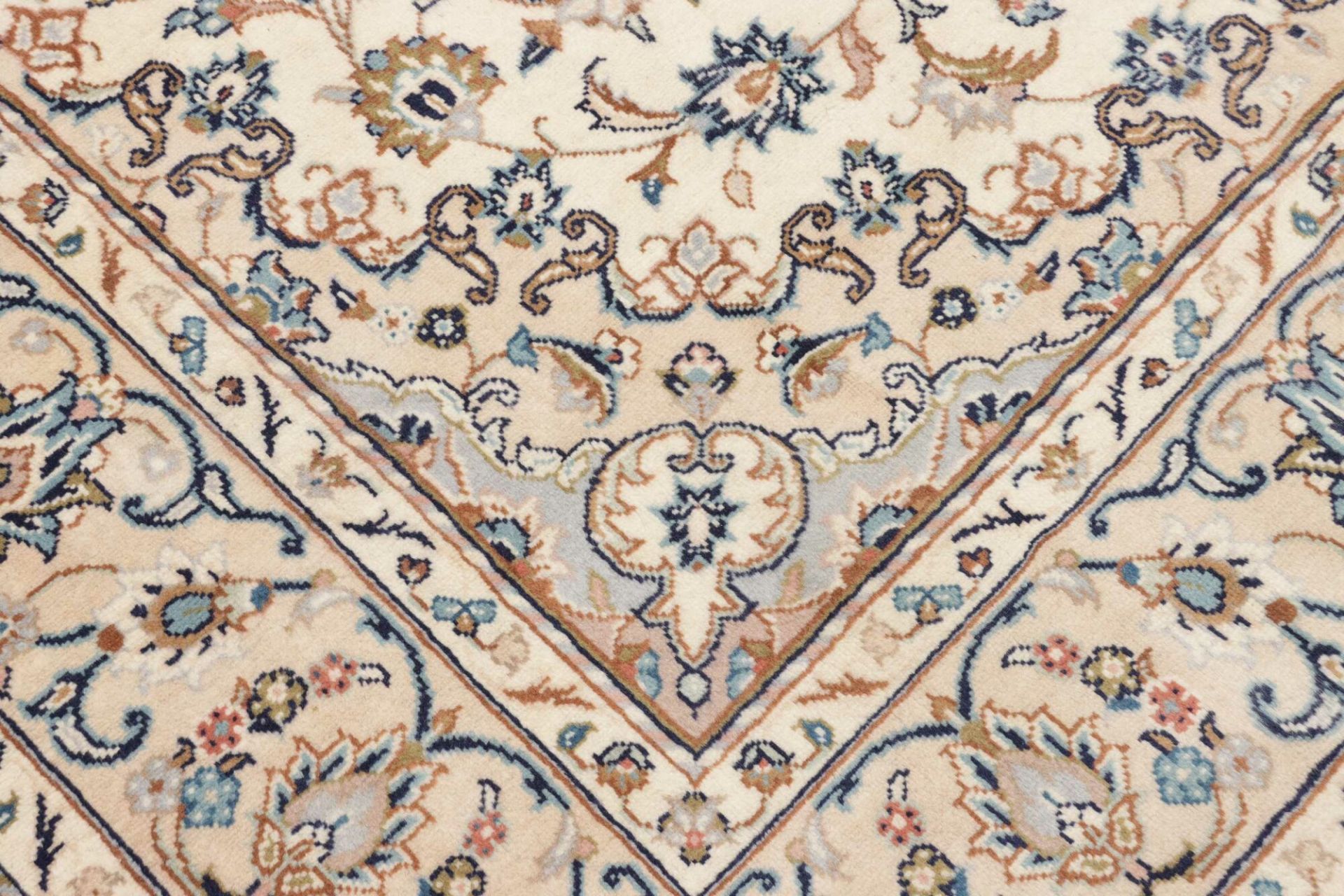 Handgeknüpfter Kashan Perserteppich, 193 × 299 cm, Wolle