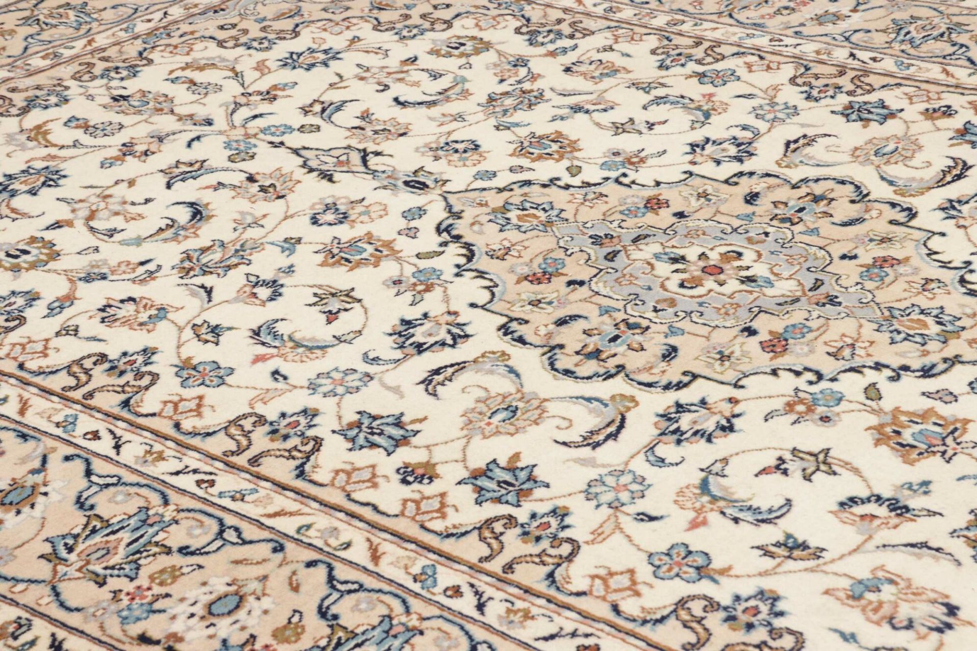 Handgeknüpfter Kashan Perserteppich, 193 × 299 cm, Wolle