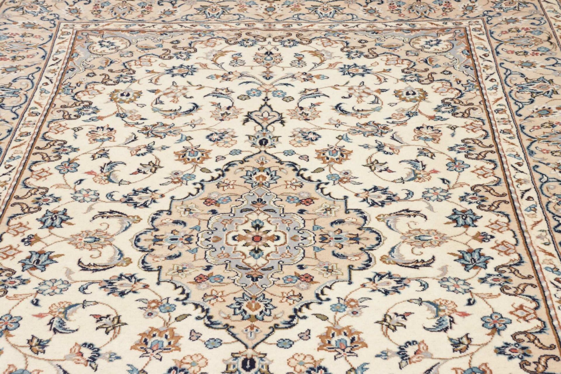 Handgeknüpfter Kashan Perserteppich, 193 × 299 cm, Wolle
