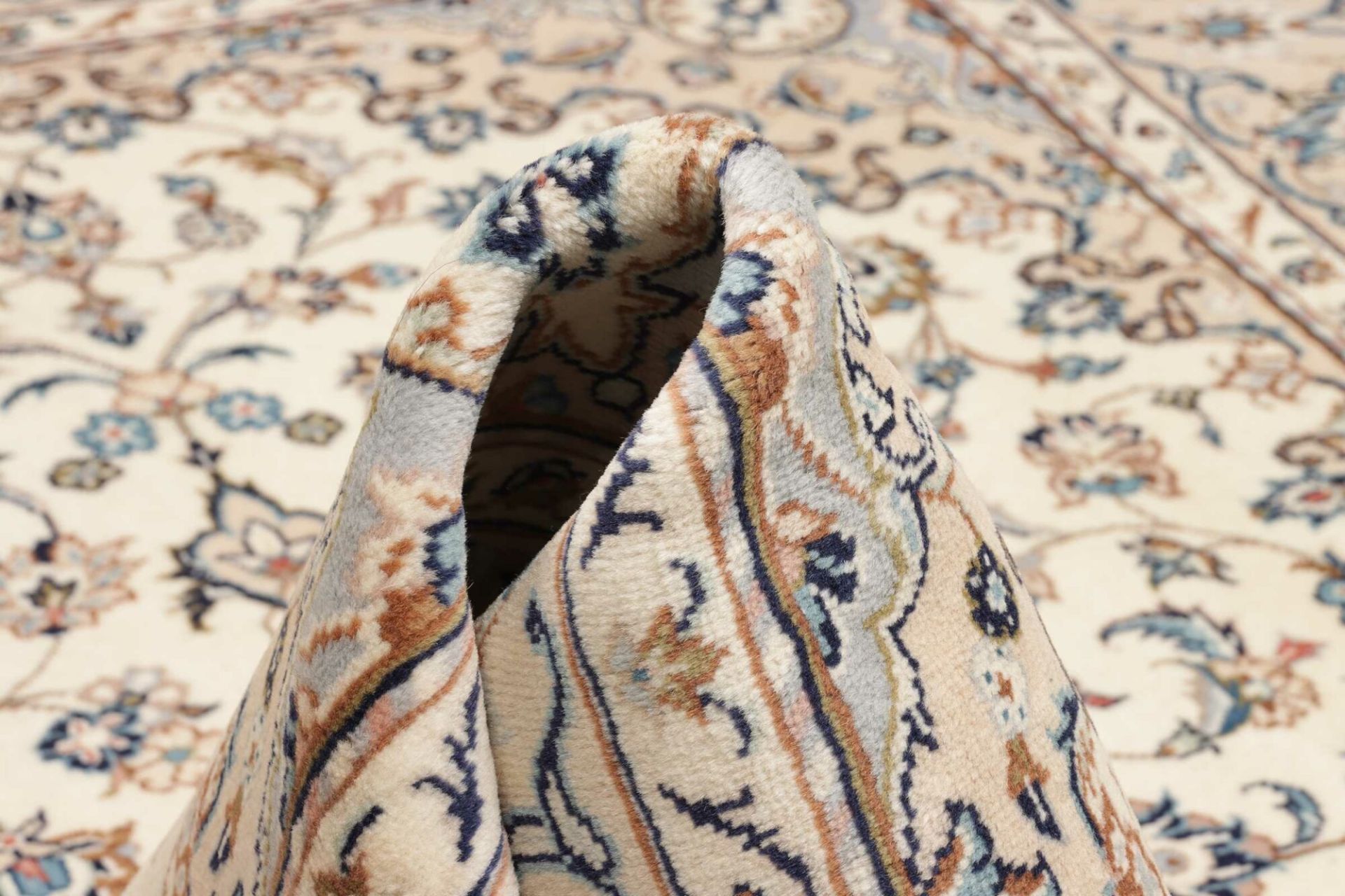 Handgeknüpfter Kashan Perserteppich, 193 × 299 cm, Wolle