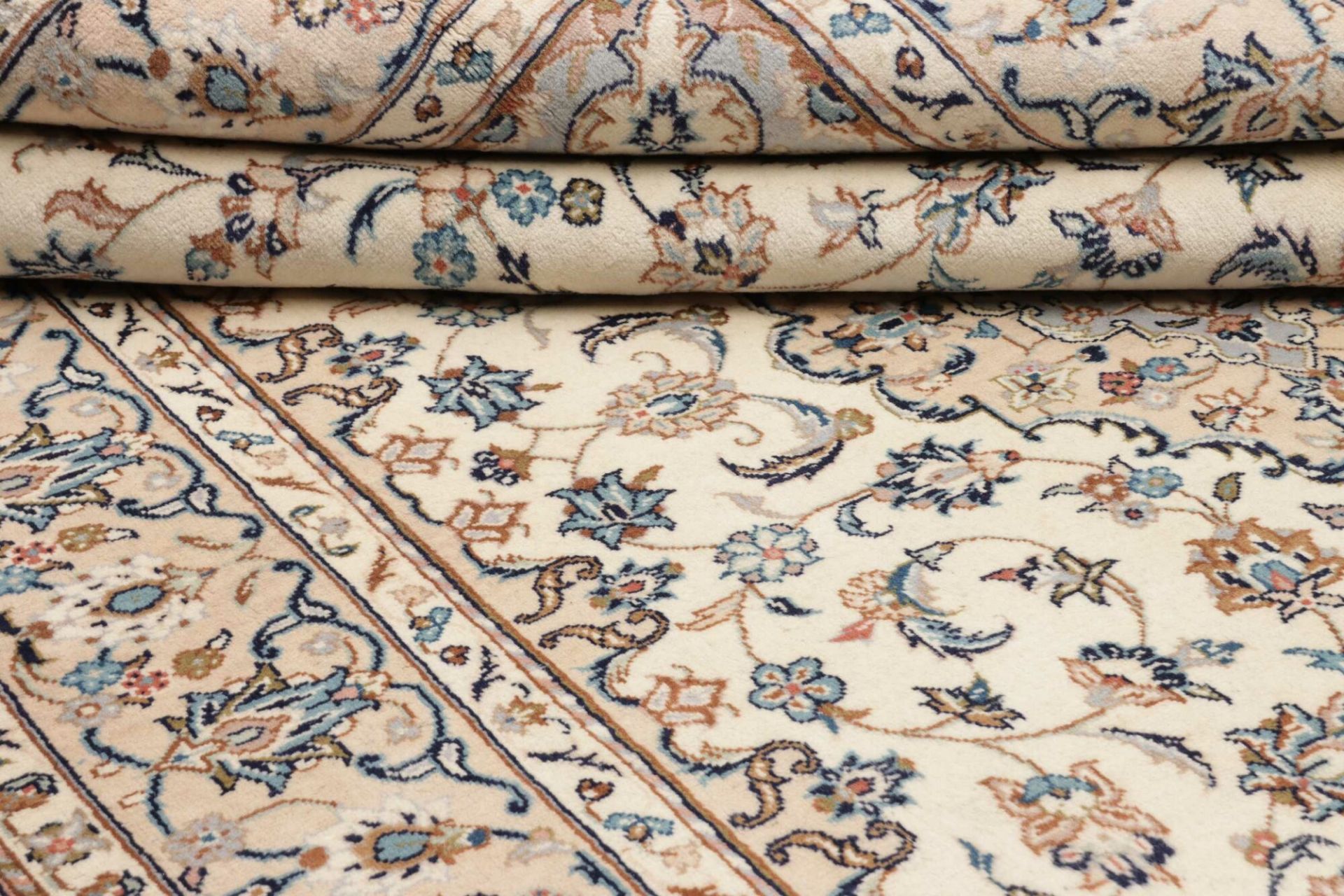 Handgeknüpfter Kashan Perserteppich, 193 × 299 cm, Wolle