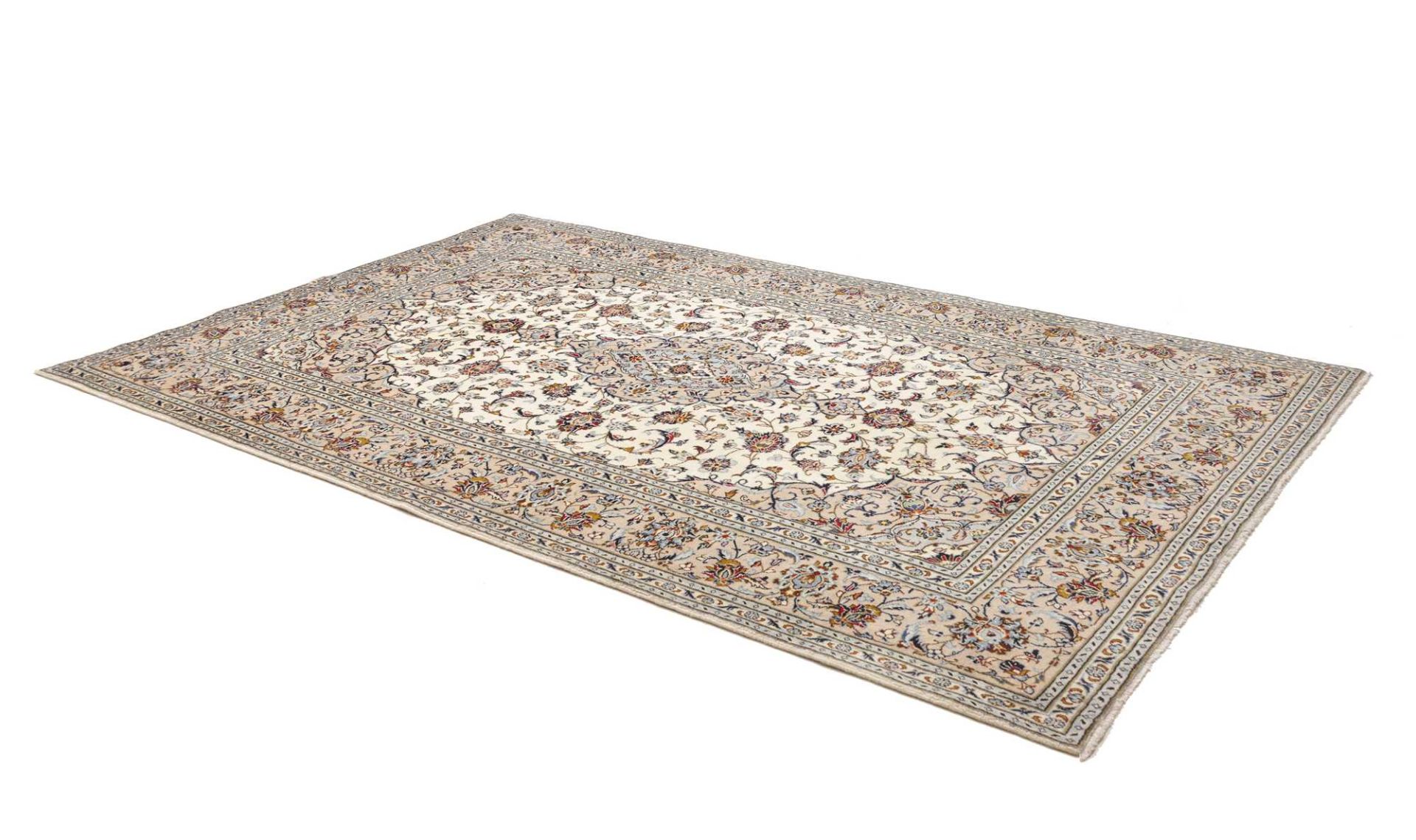 Handgeknüpfter Kashan Perserteppich 198 × 309 cm