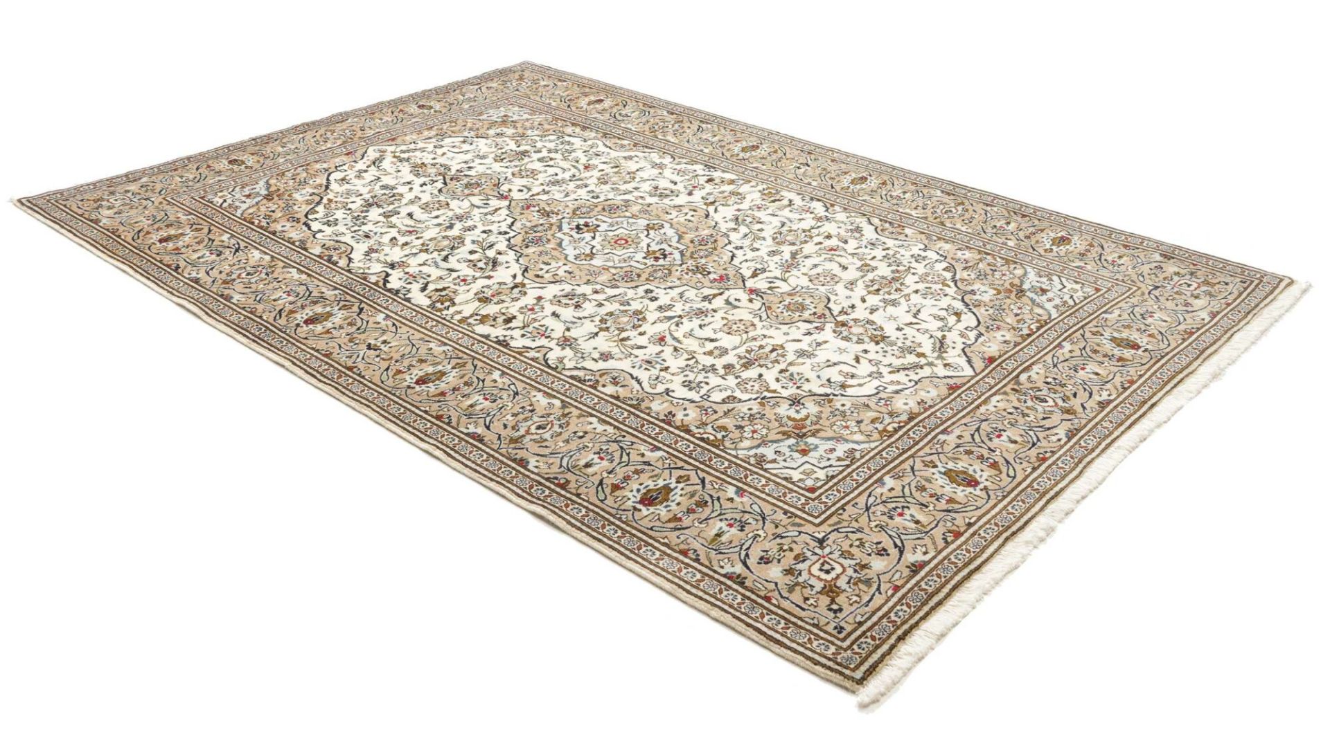 Handgeknüpfter Kashan Perserteppich 201 × 289 cm