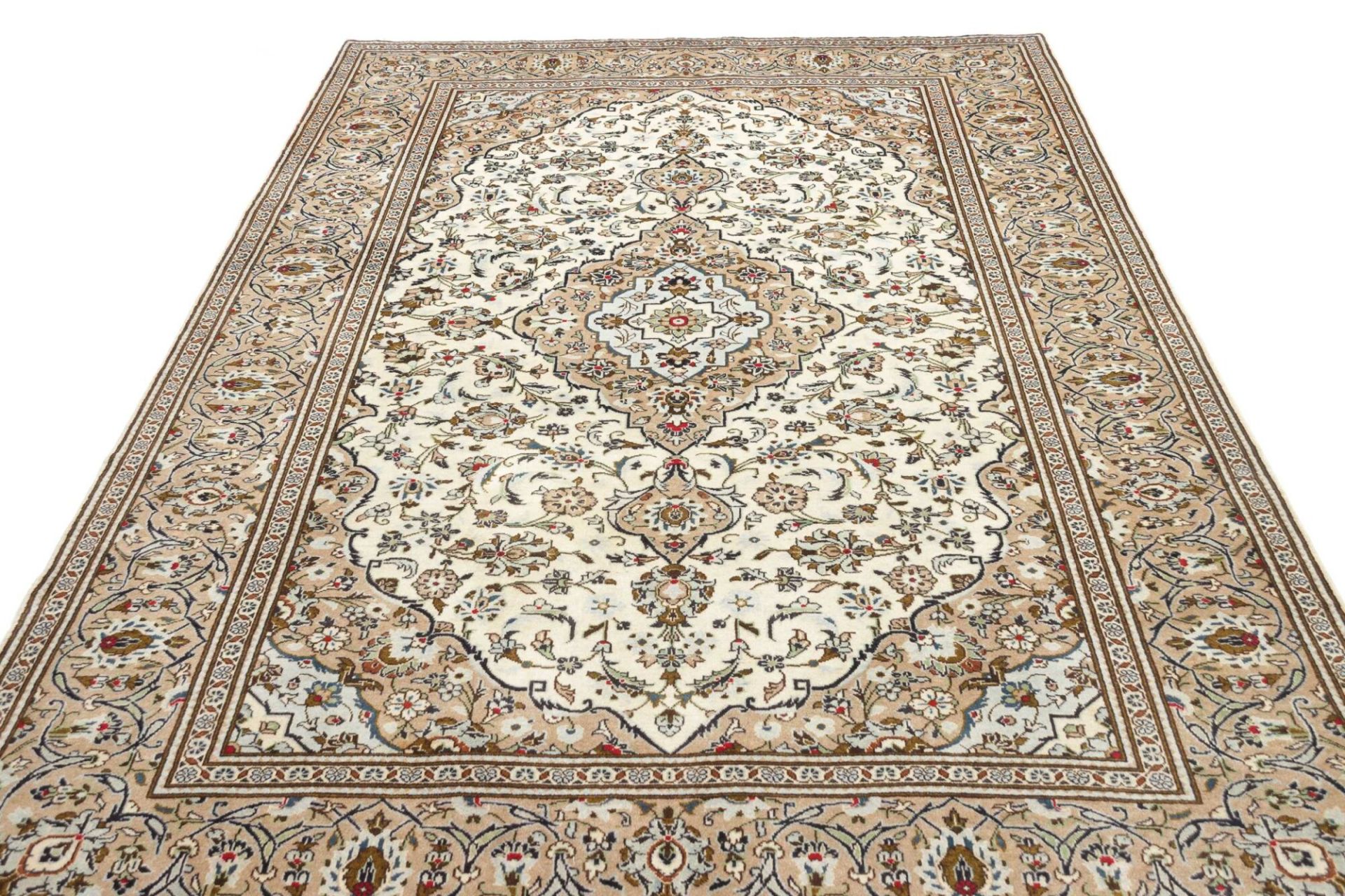 Handgeknüpfter Kashan Perserteppich 201 × 289 cm
