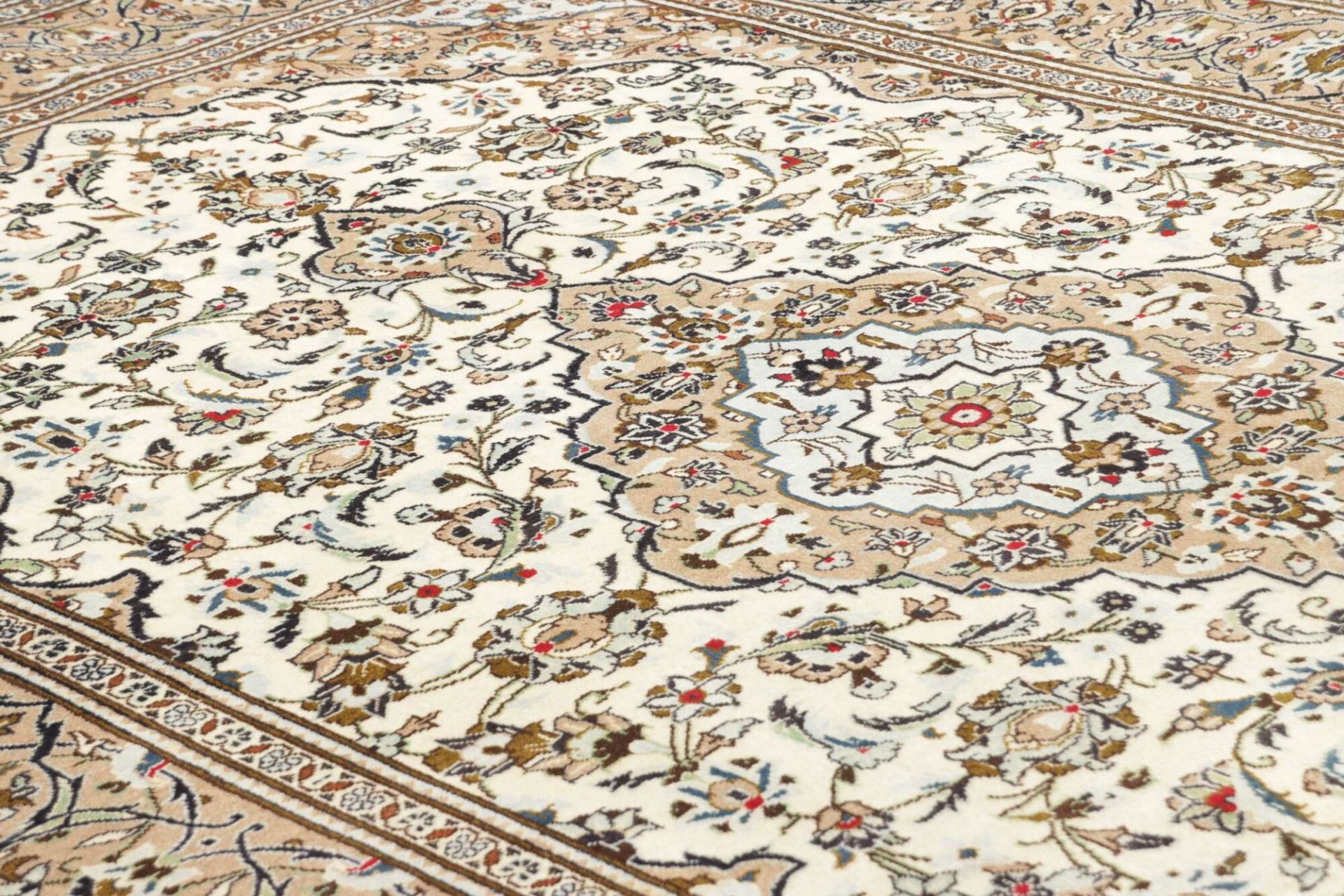 Handgeknüpfter Kashan Perserteppich 201 × 289 cm