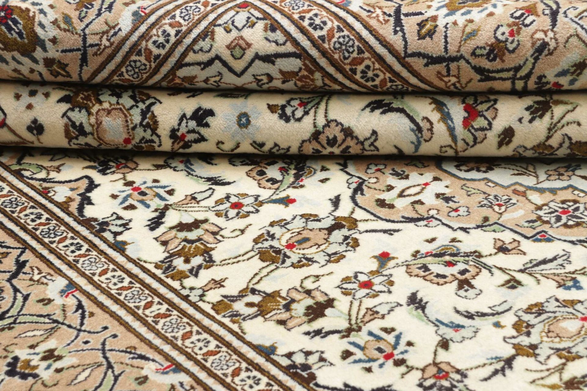 Handgeknüpfter Kashan Perserteppich 201 × 289 cm