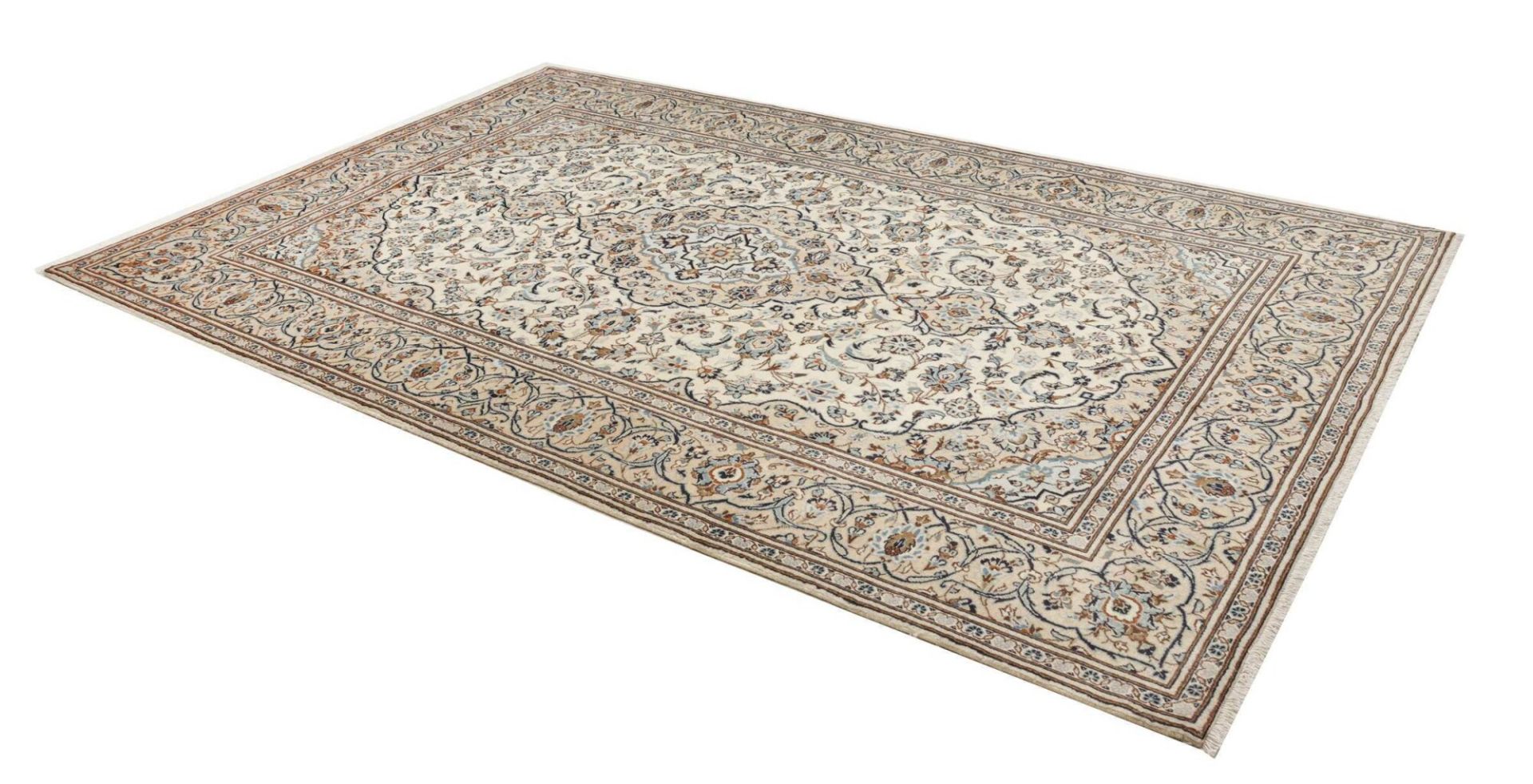 Kashan Perserteppich aus Iran, 199 × 307 cm