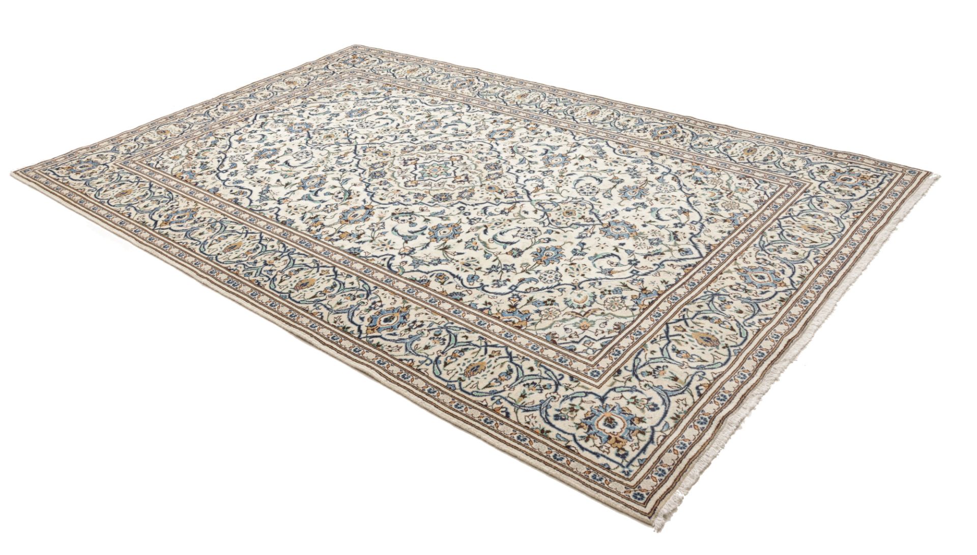 Kashan Perserteppich aus Iran, 197 × 299 cm