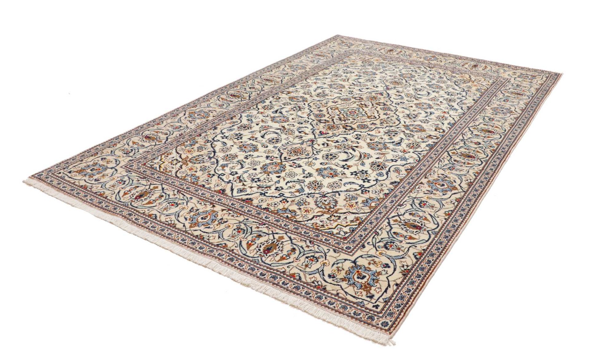 Kashan Perserteppich 199 × 299 cm aus Wolle, handgeknüpft