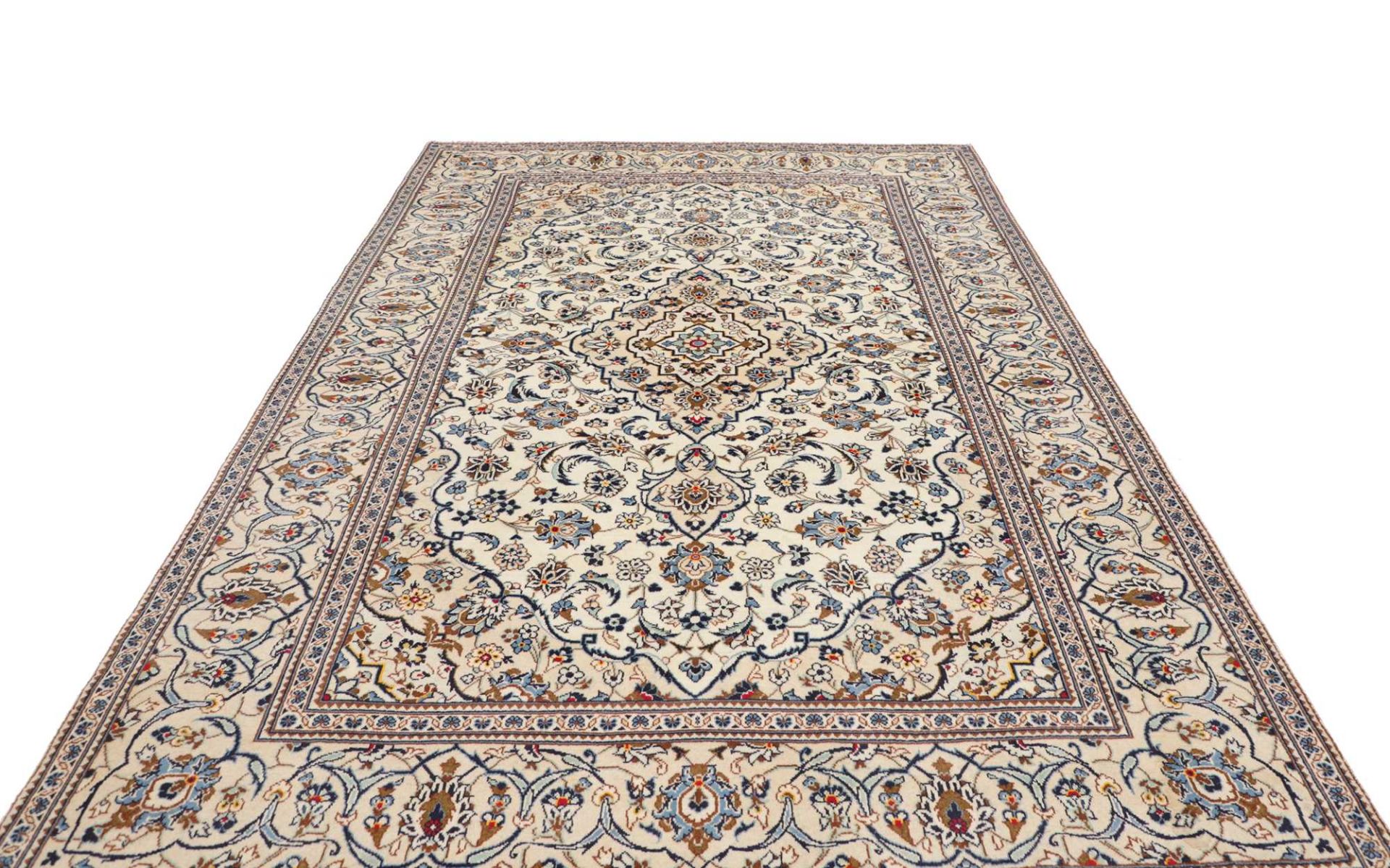Kashan Perserteppich 199 × 299 cm aus Wolle, handgeknüpft