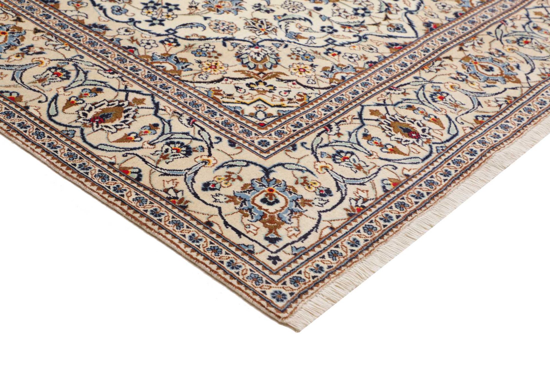 Kashan Perserteppich 199 × 299 cm aus Wolle, handgeknüpft