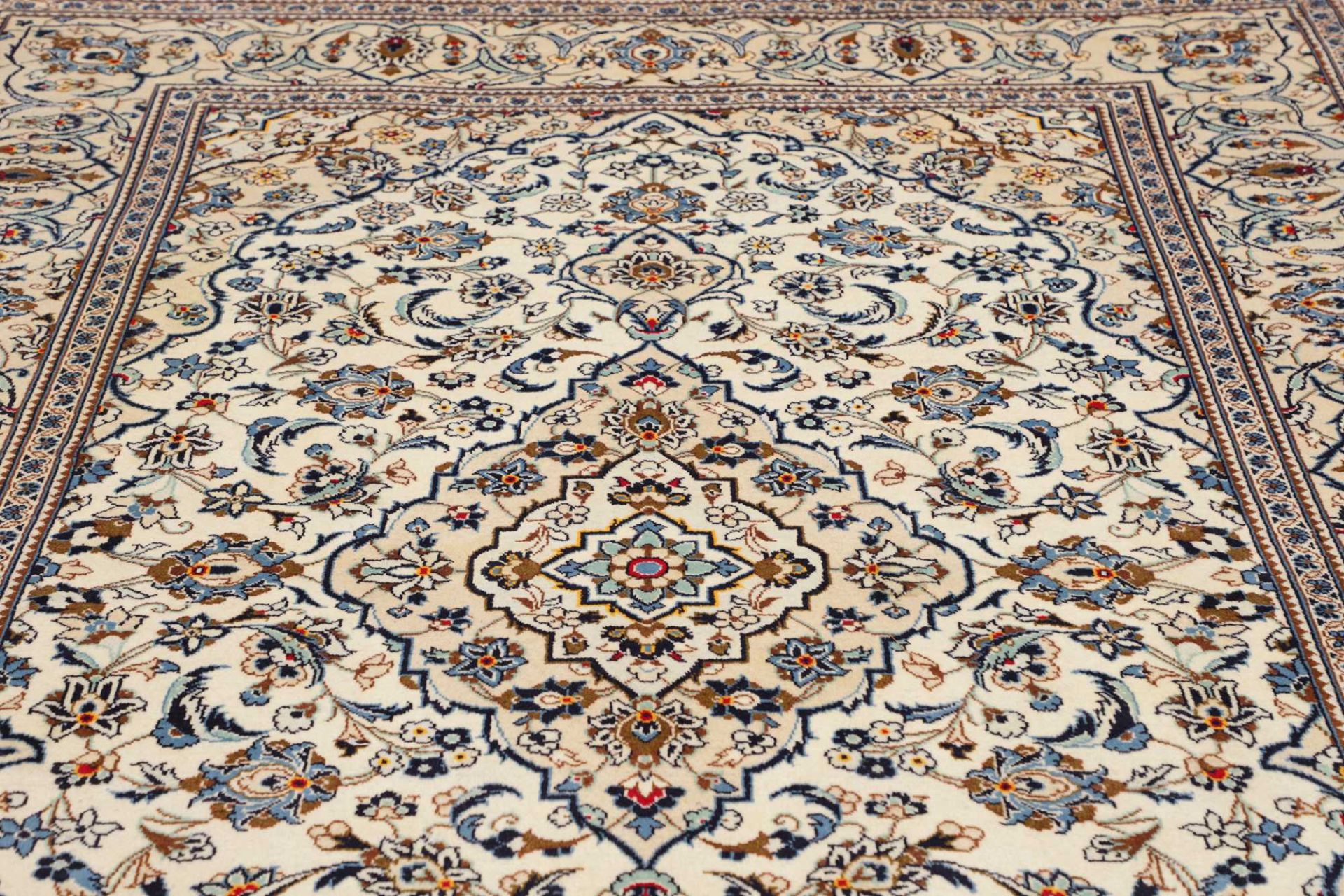 Kashan Perserteppich 199 × 299 cm aus Wolle, handgeknüpft