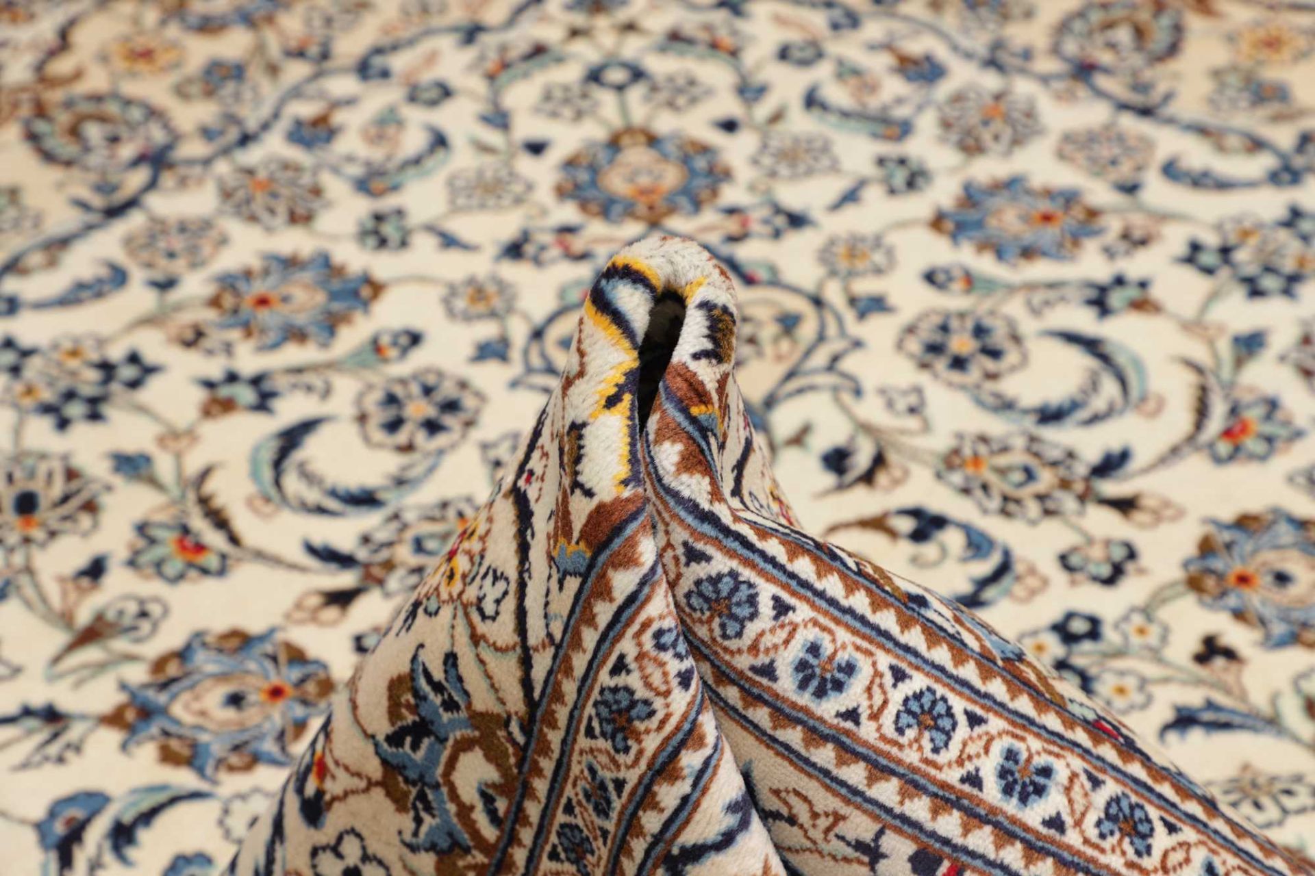 Kashan Perserteppich 199 × 299 cm aus Wolle, handgeknüpft