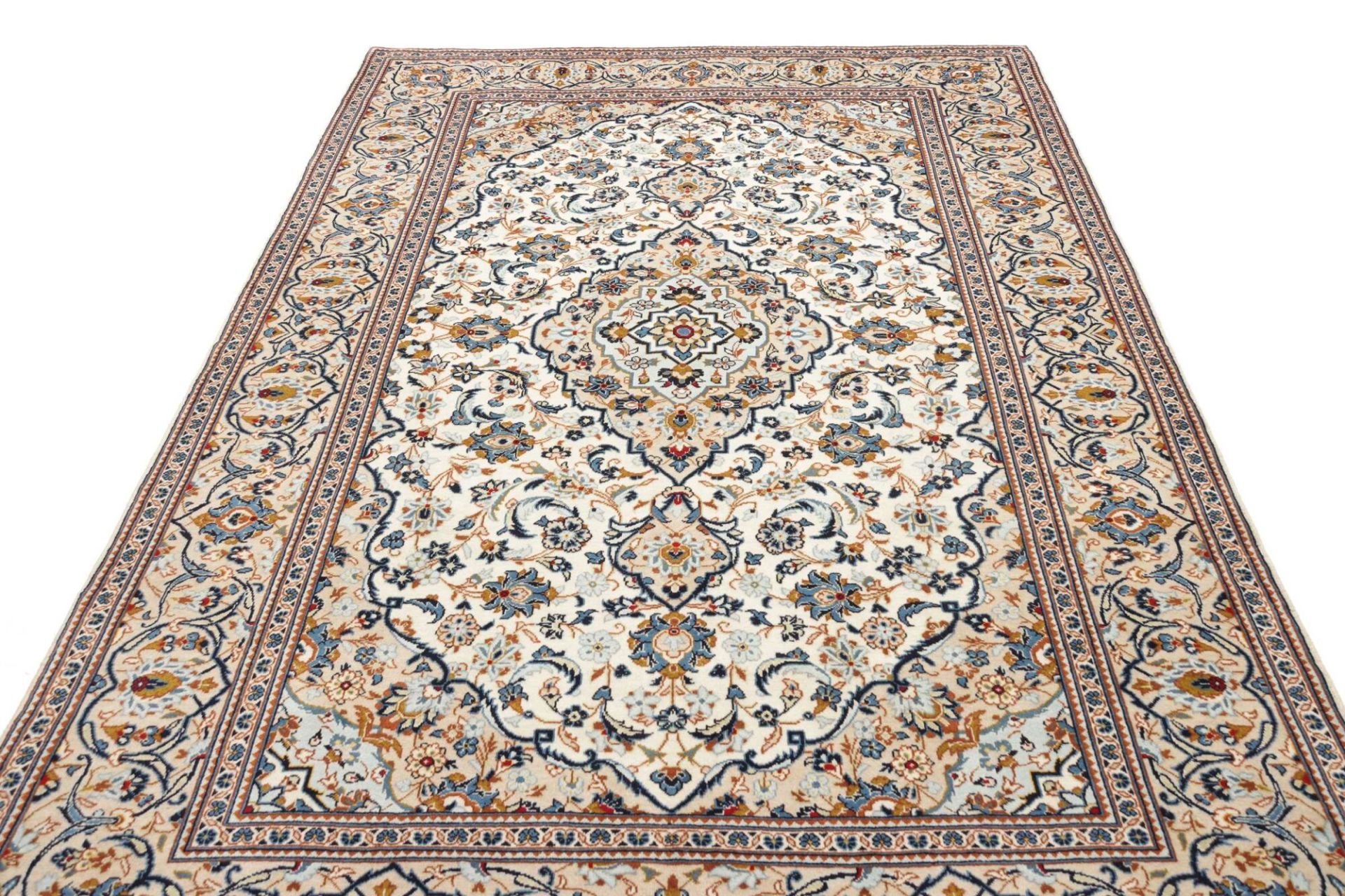 Handgeknüpfter Kashan Perserteppich 194 × 299 cm