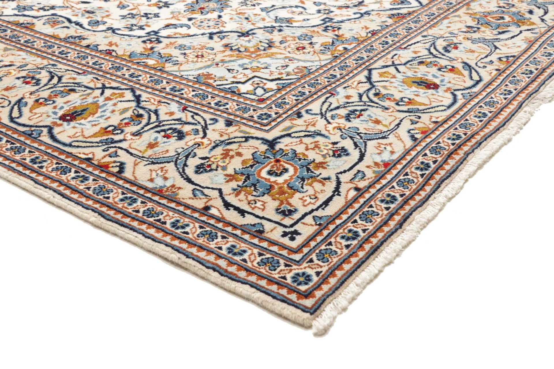 Handgeknüpfter Kashan Perserteppich 194 × 299 cm