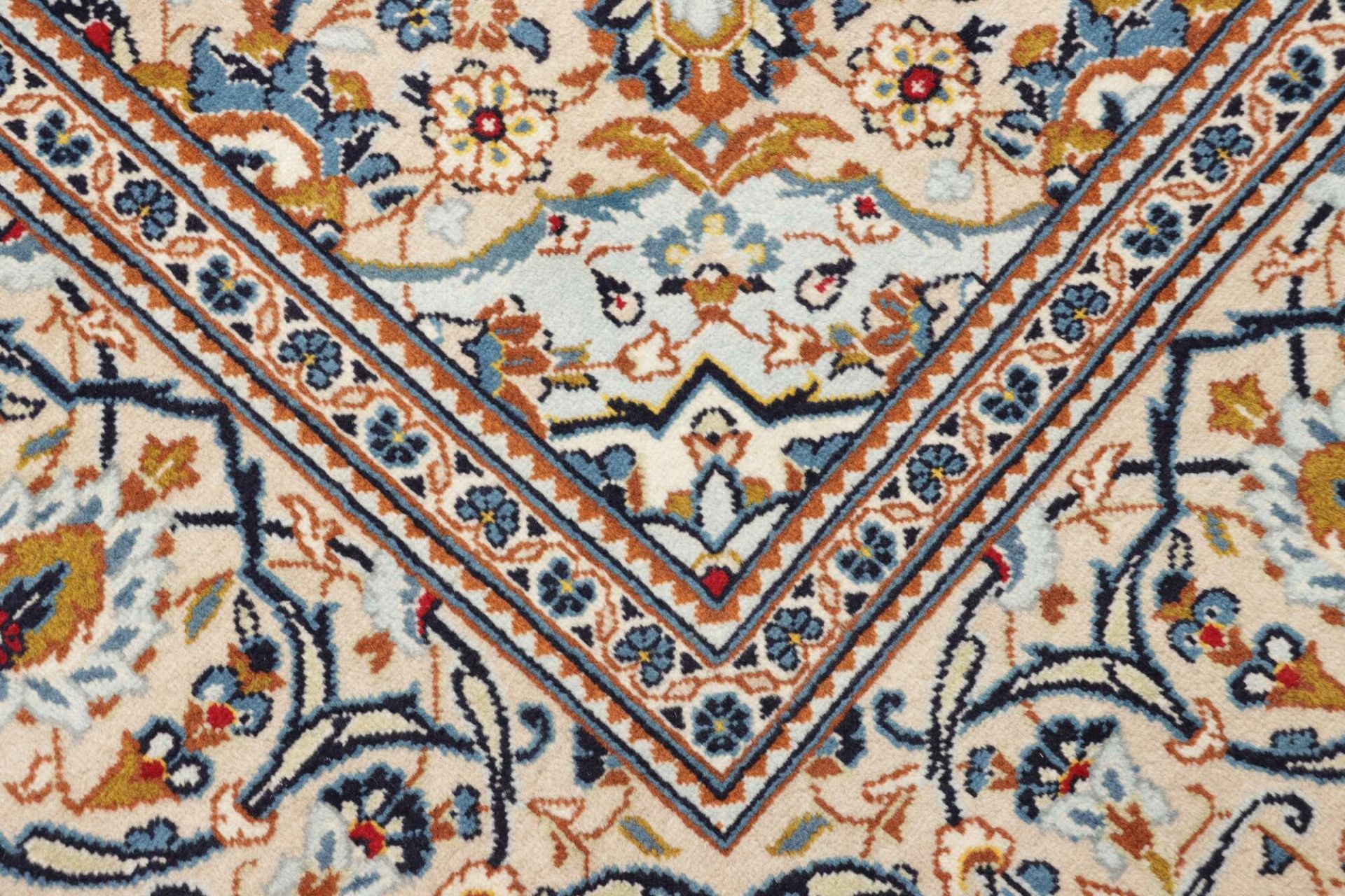 Handgeknüpfter Kashan Perserteppich 194 × 299 cm