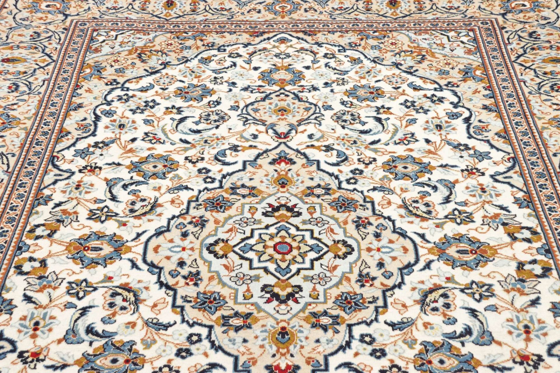 Handgeknüpfter Kashan Perserteppich 194 × 299 cm