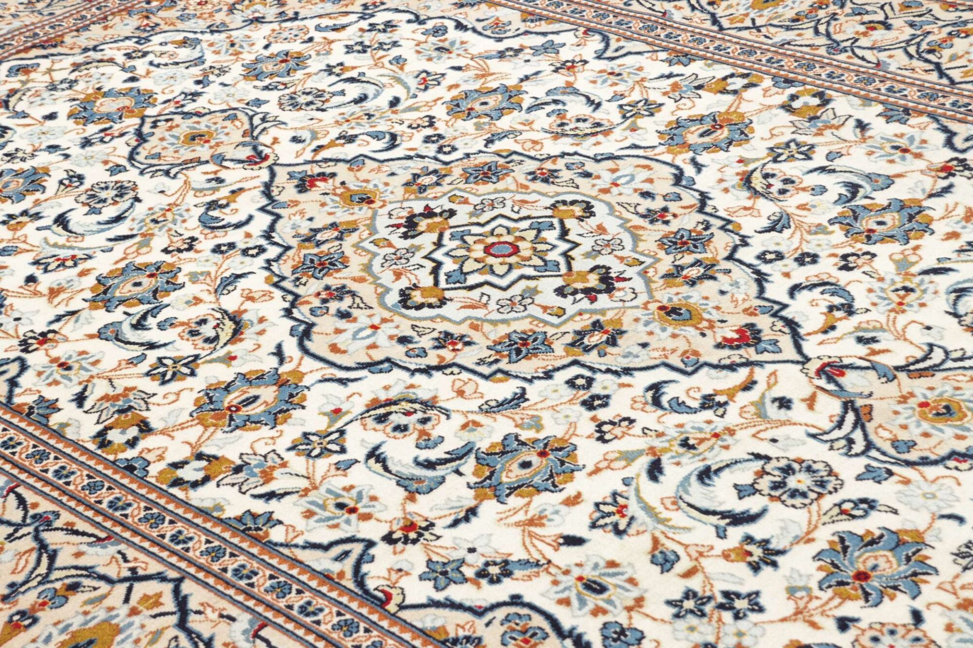 Handgeknüpfter Kashan Perserteppich 194 × 299 cm