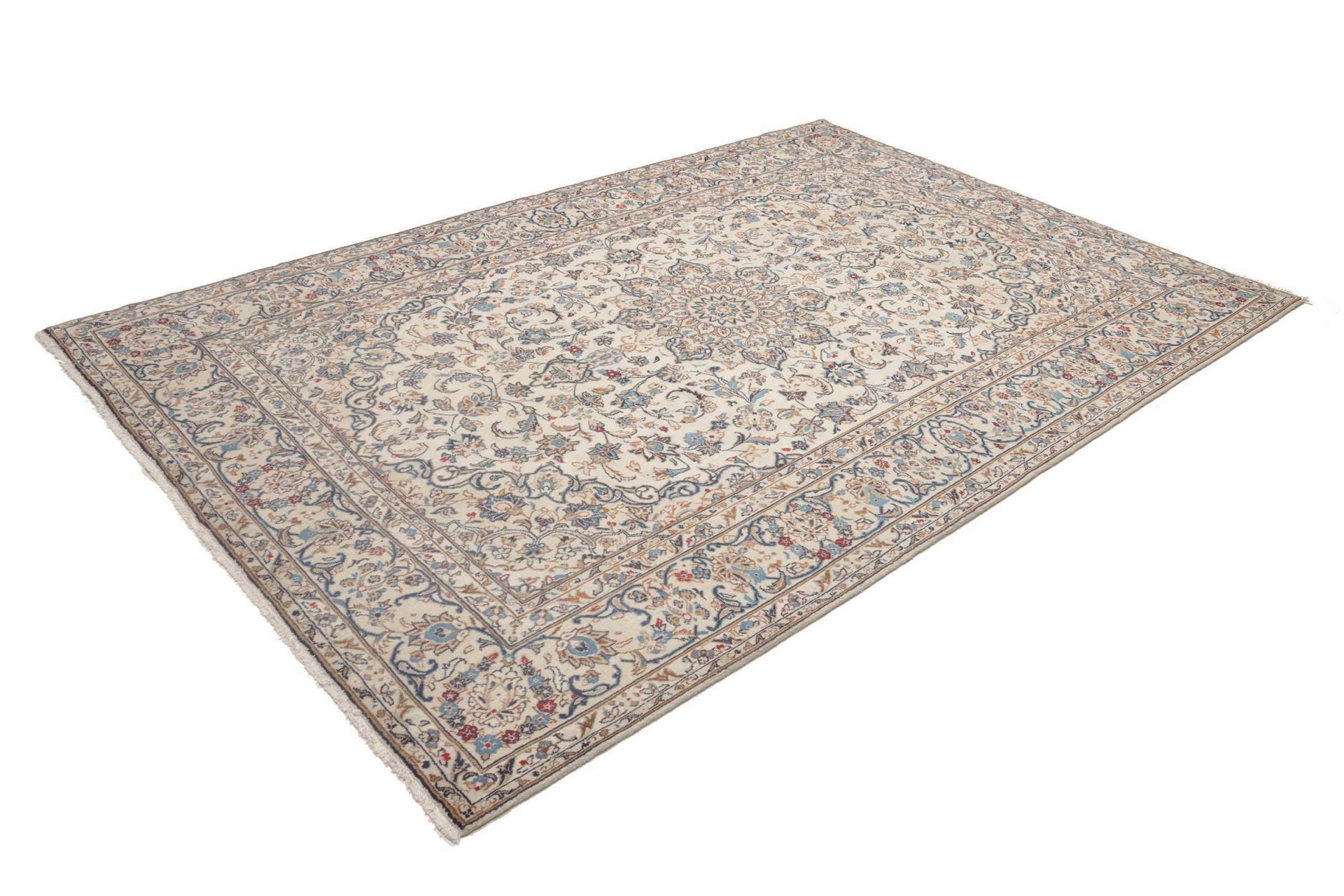 Kashan Perserteppich aus Iran, 198 × 294 cm