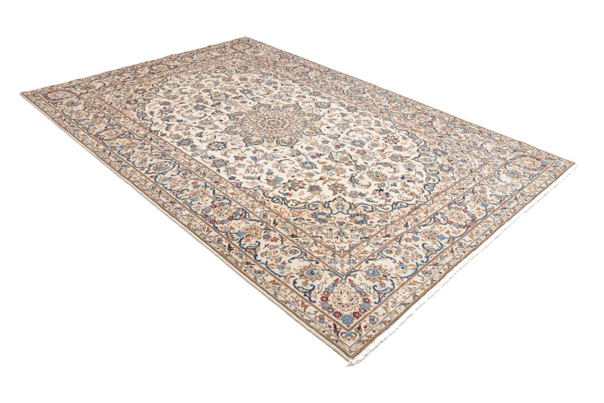 Kashan Perserteppich aus Iran, 198 × 294 cm